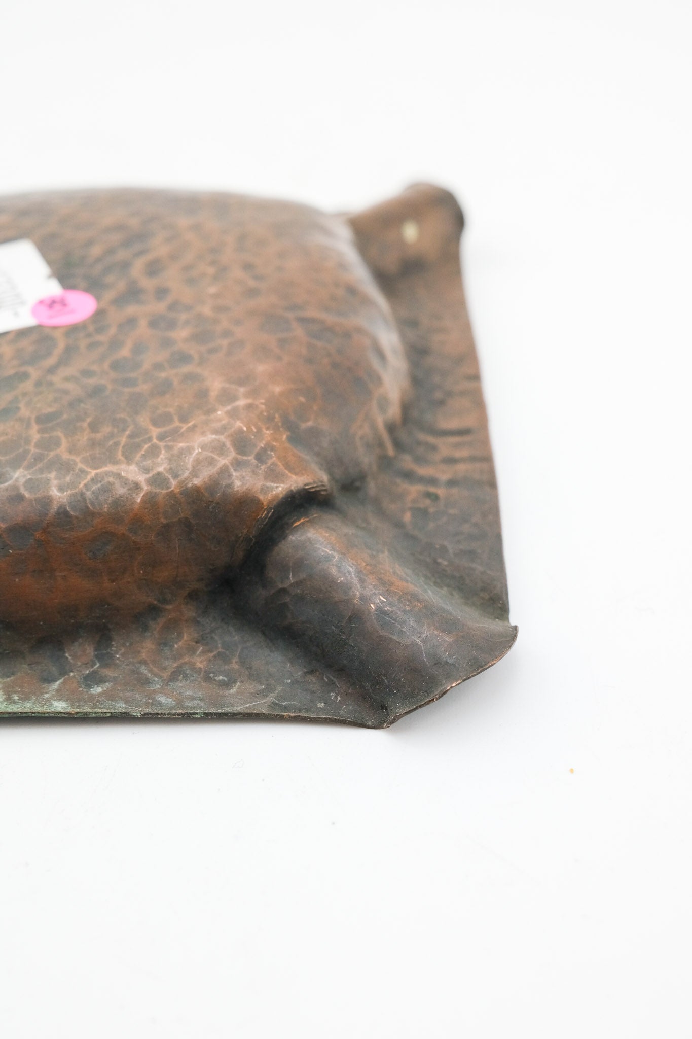 hammered copper square ashtray / ハンマード コッパー スクエア アシュトレイ