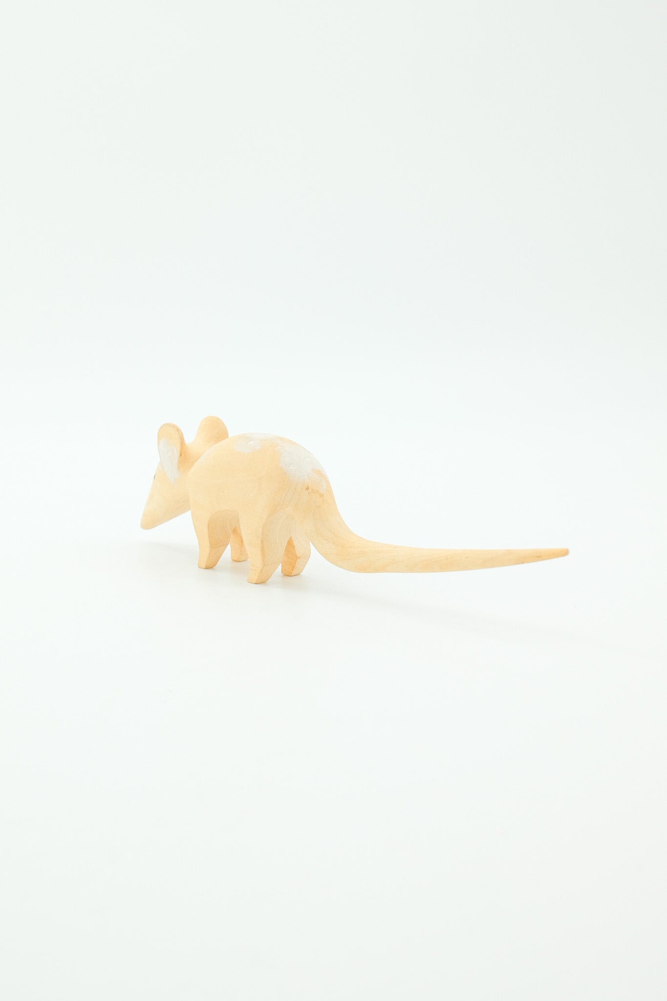 Wooden Mouse Figurine / 木彫りのネズミオブジェ