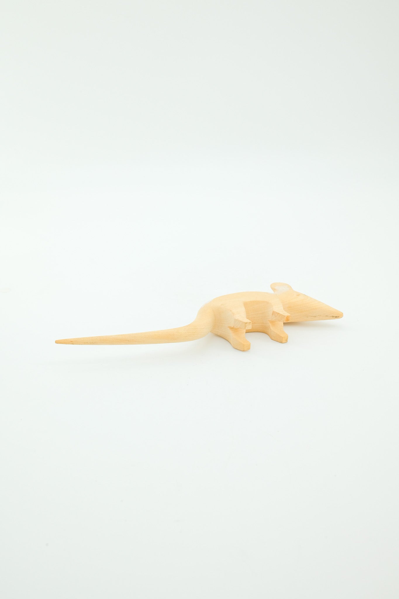 Wooden Mouse Figurine / 木彫りのネズミオブジェ
