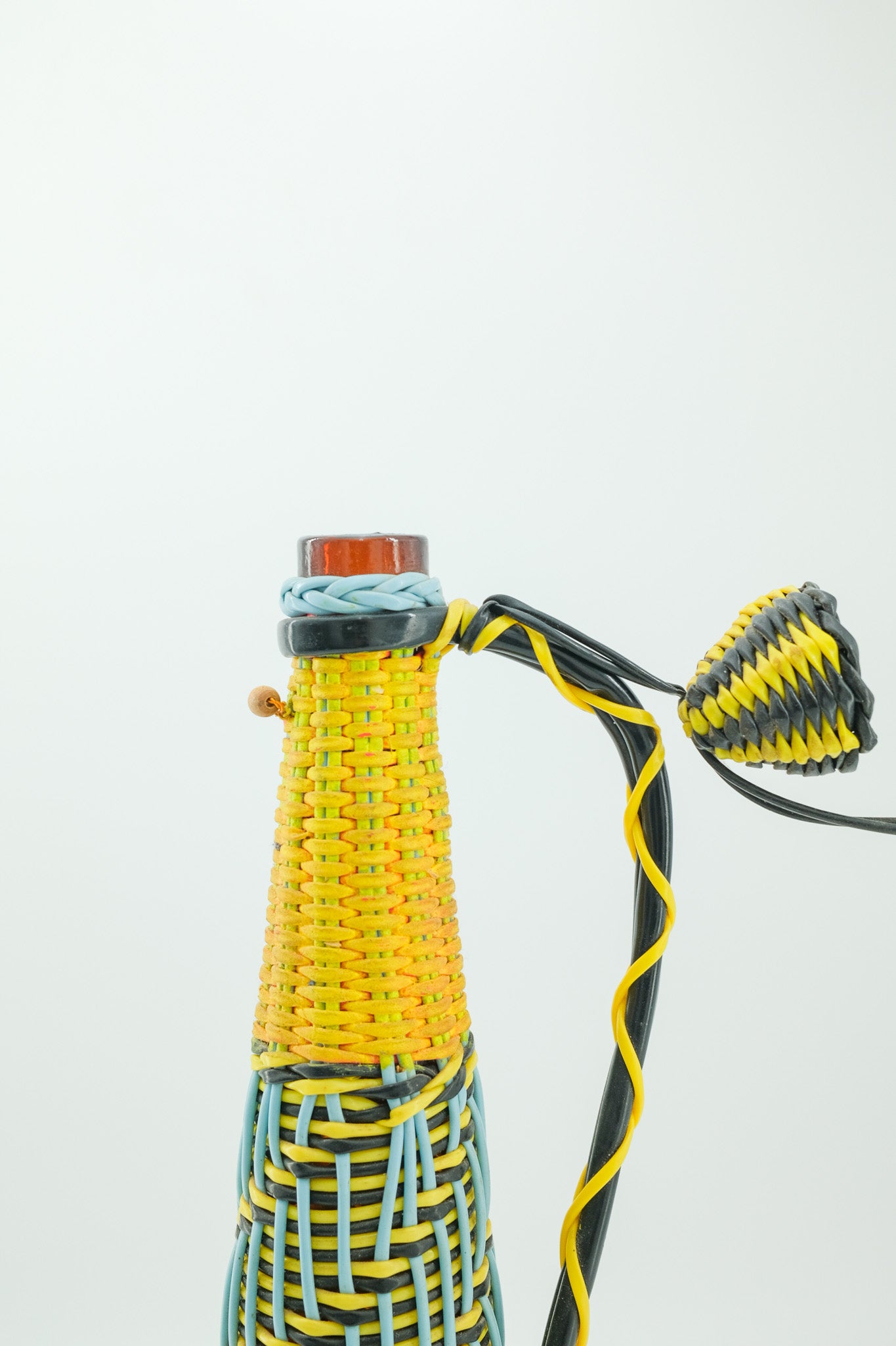 Woven Covered Decorative Bottle / 編み包みのボトル