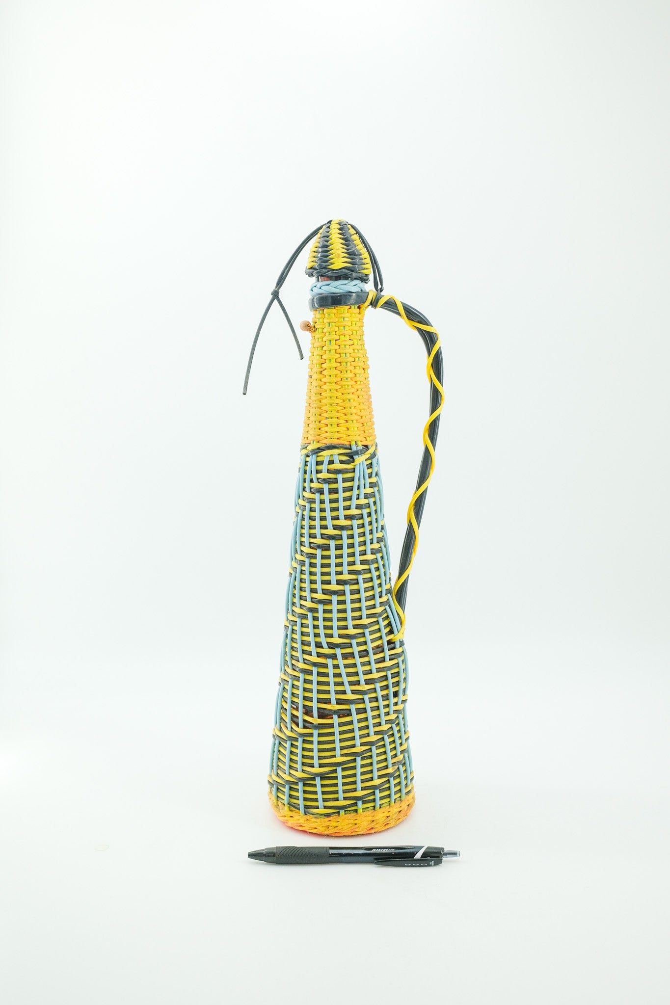 Woven Covered Decorative Bottle / 編み包みのボトル