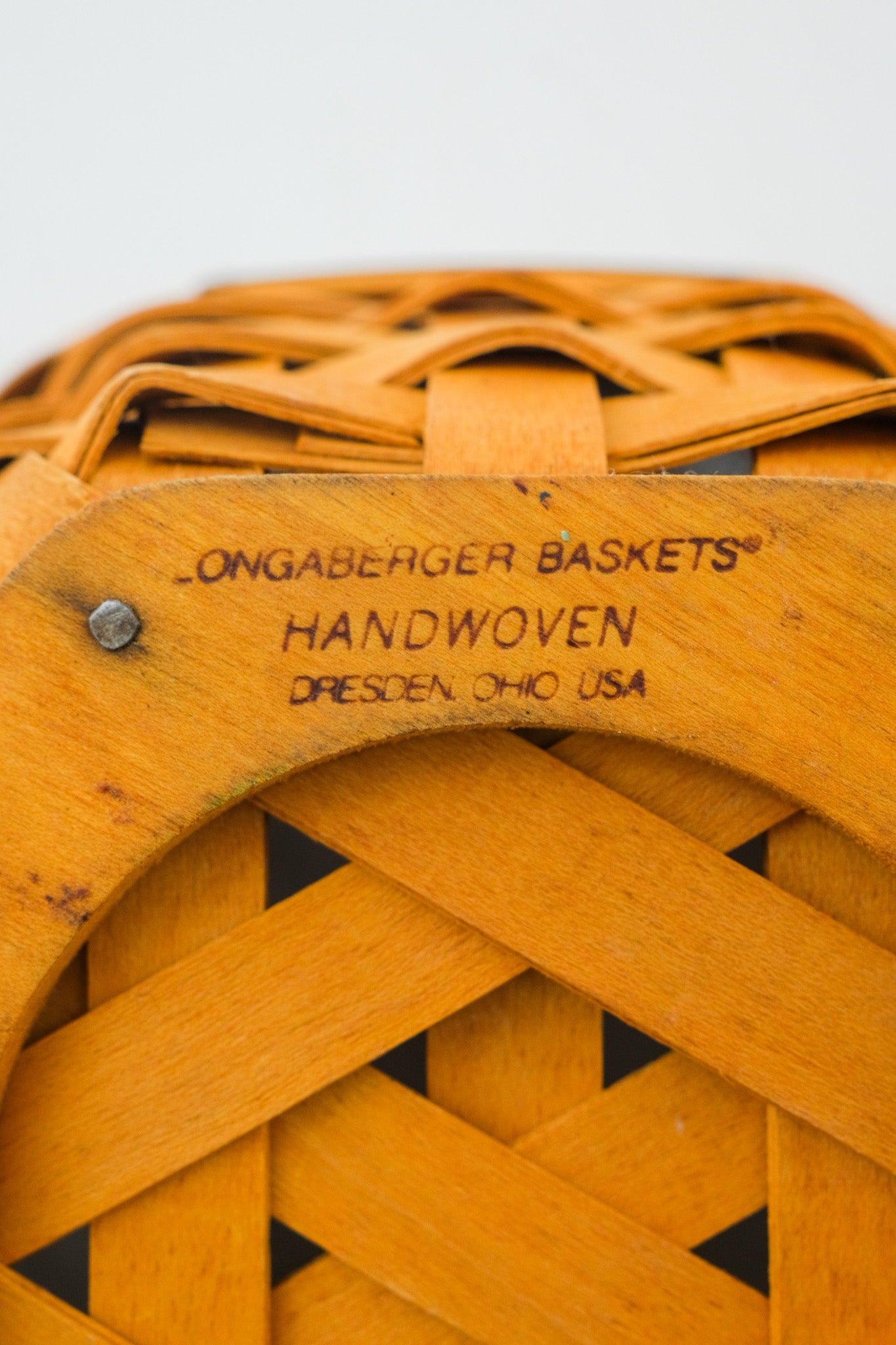 Longaberger Woven From The Heart #3 Sales 1998 / ロンガーバーガー ミニバスケット