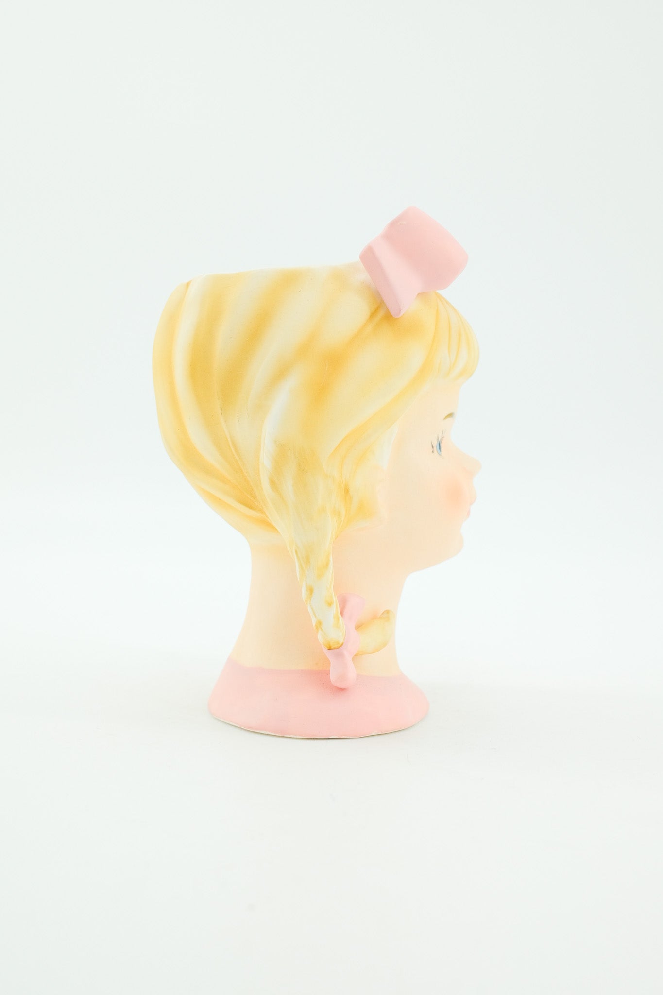 Blonde Girl Head Vase / レフトン女の子のフラワーベース