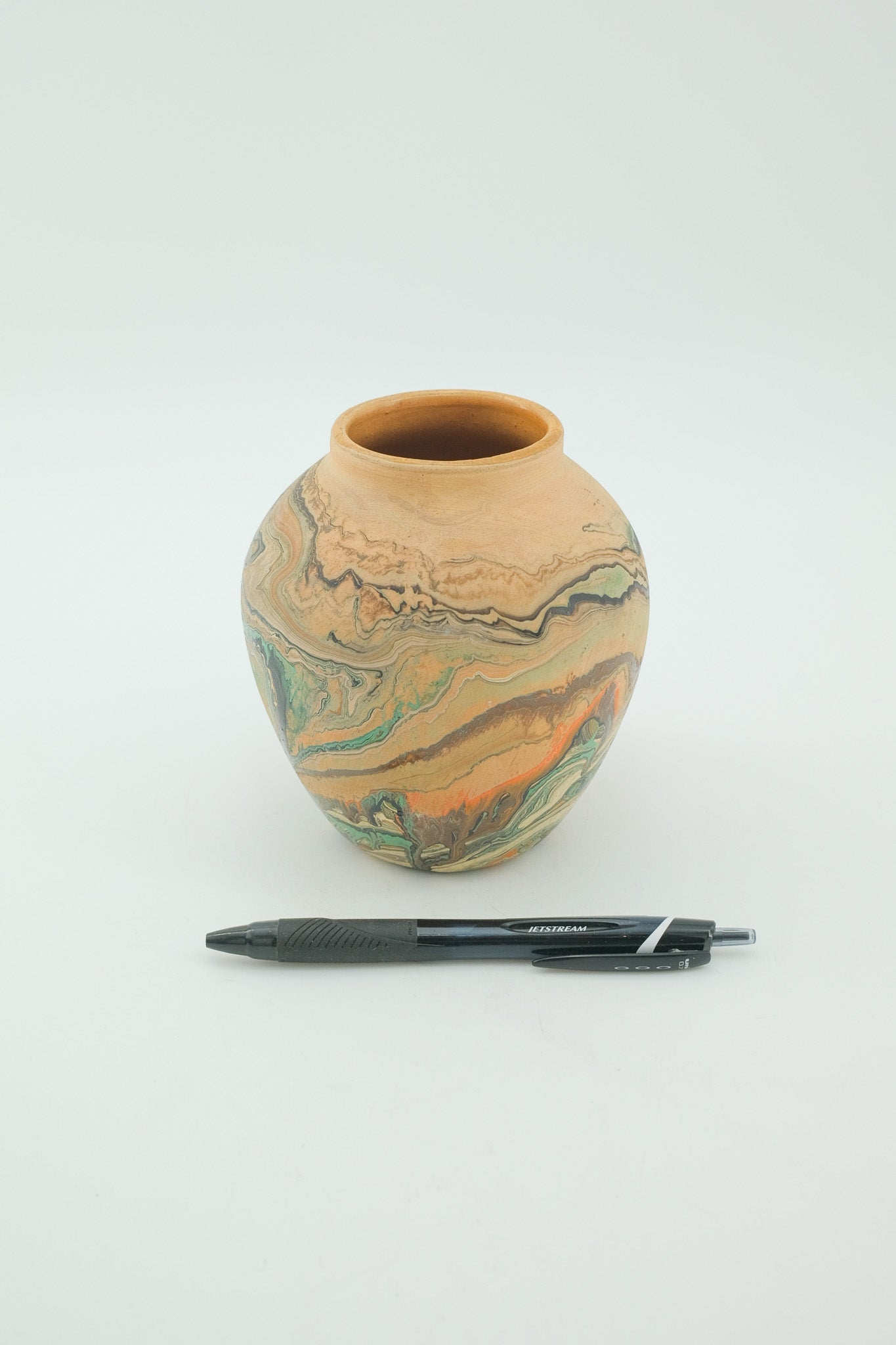 Nemadji Pottery Marble Vase / ネマジポッタリー マーブルフラワーベース