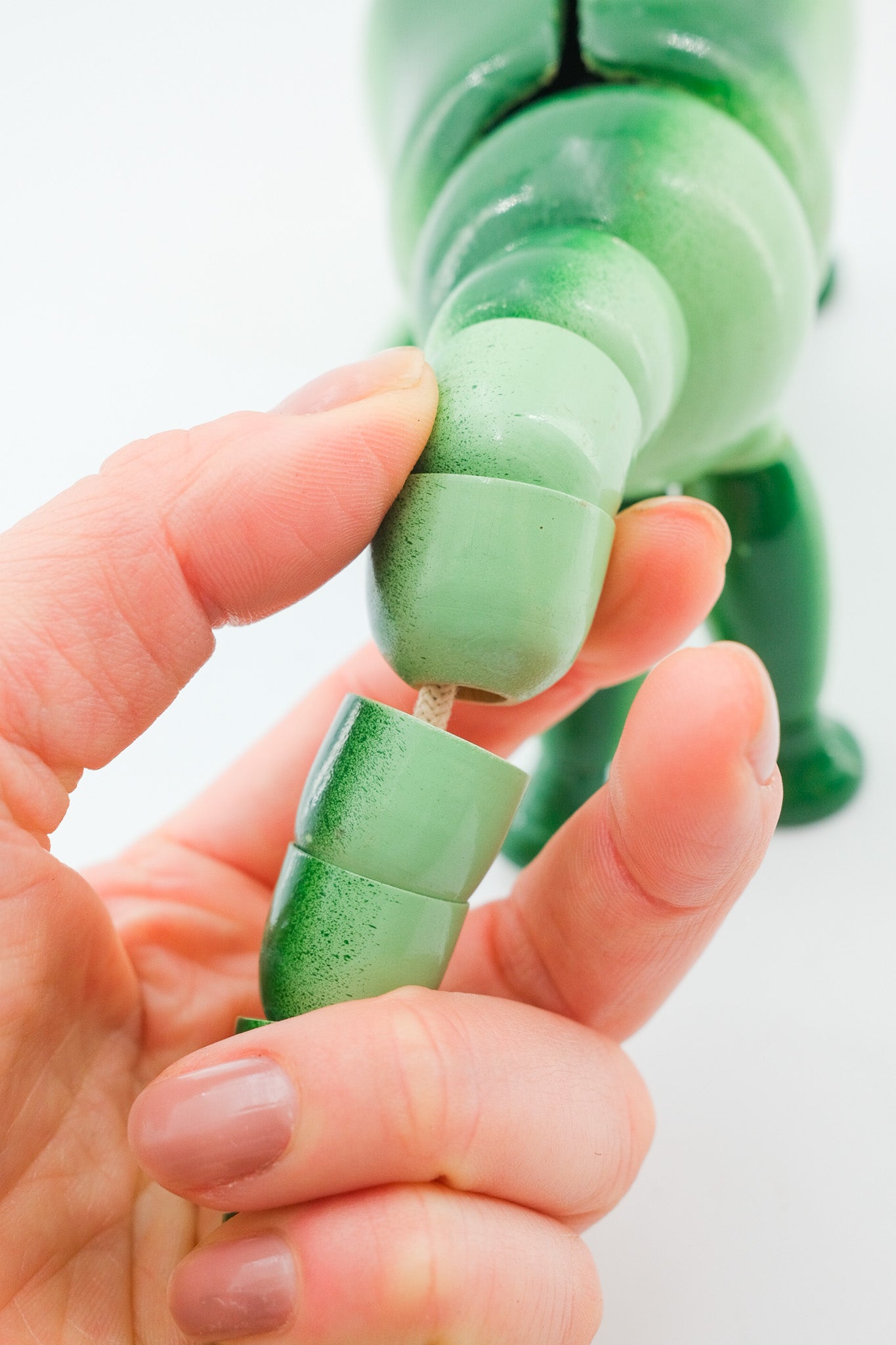 Wooden Brachiosaurus Toy / 木製のブラキオサウルス