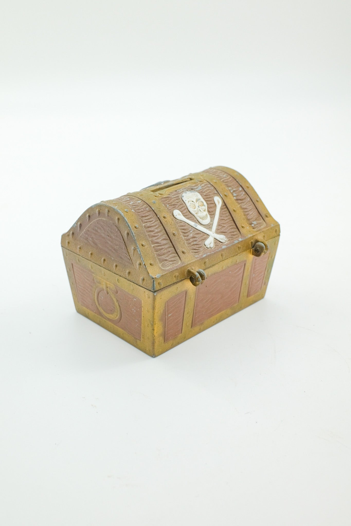 Antique Pirate Treasure Chest Bank / 海賊の宝箱型 貯金箱