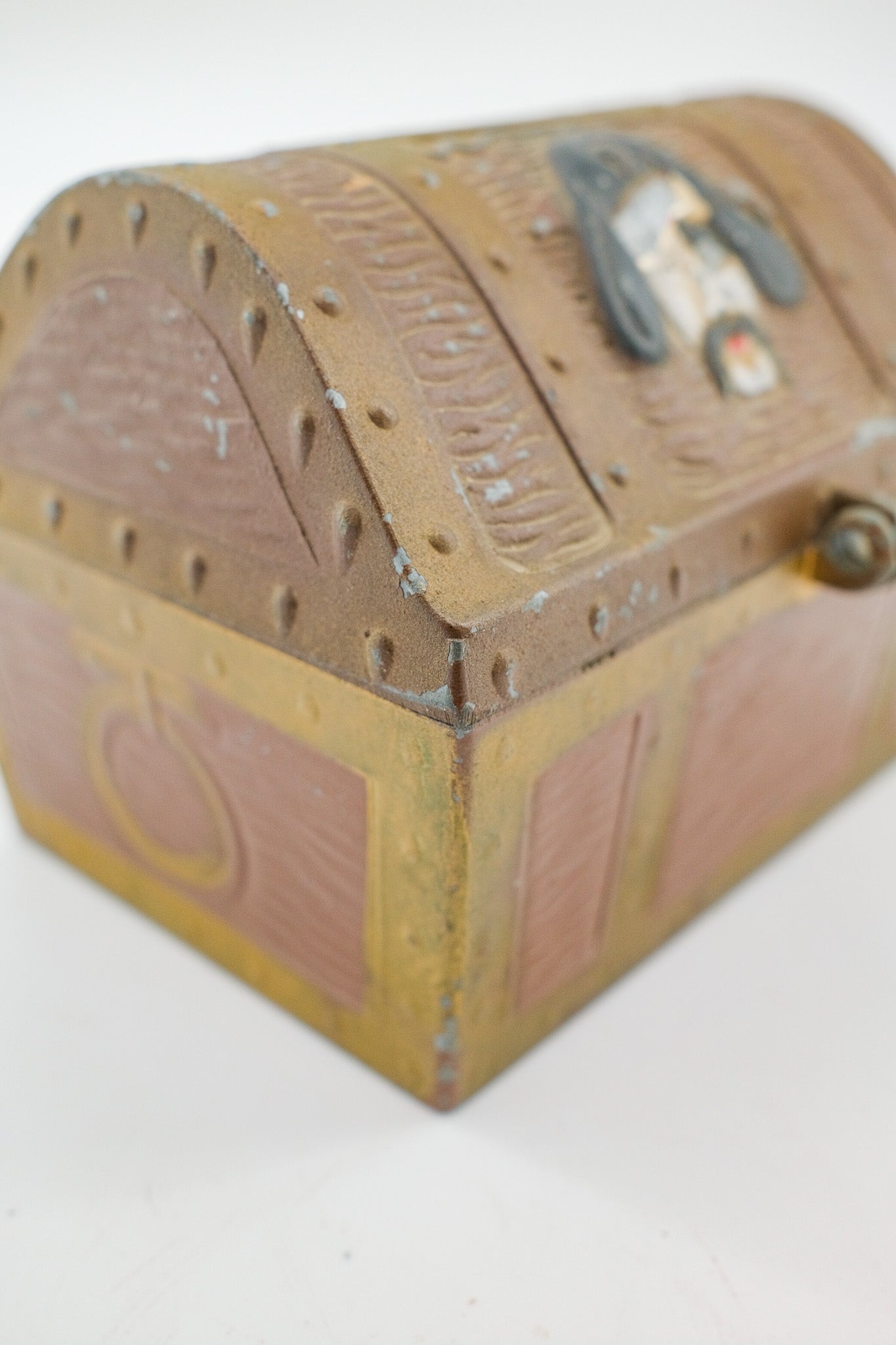 Antique Pirate Treasure Chest Bank / 海賊の宝箱型 貯金箱