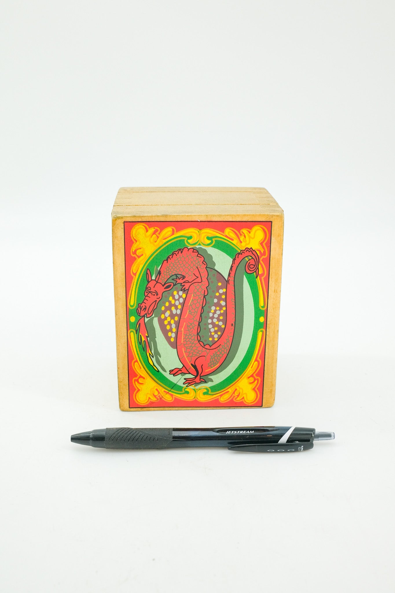 Dragon Illustration Wooden Box / ドラゴンイラストレーション ウッドボックス