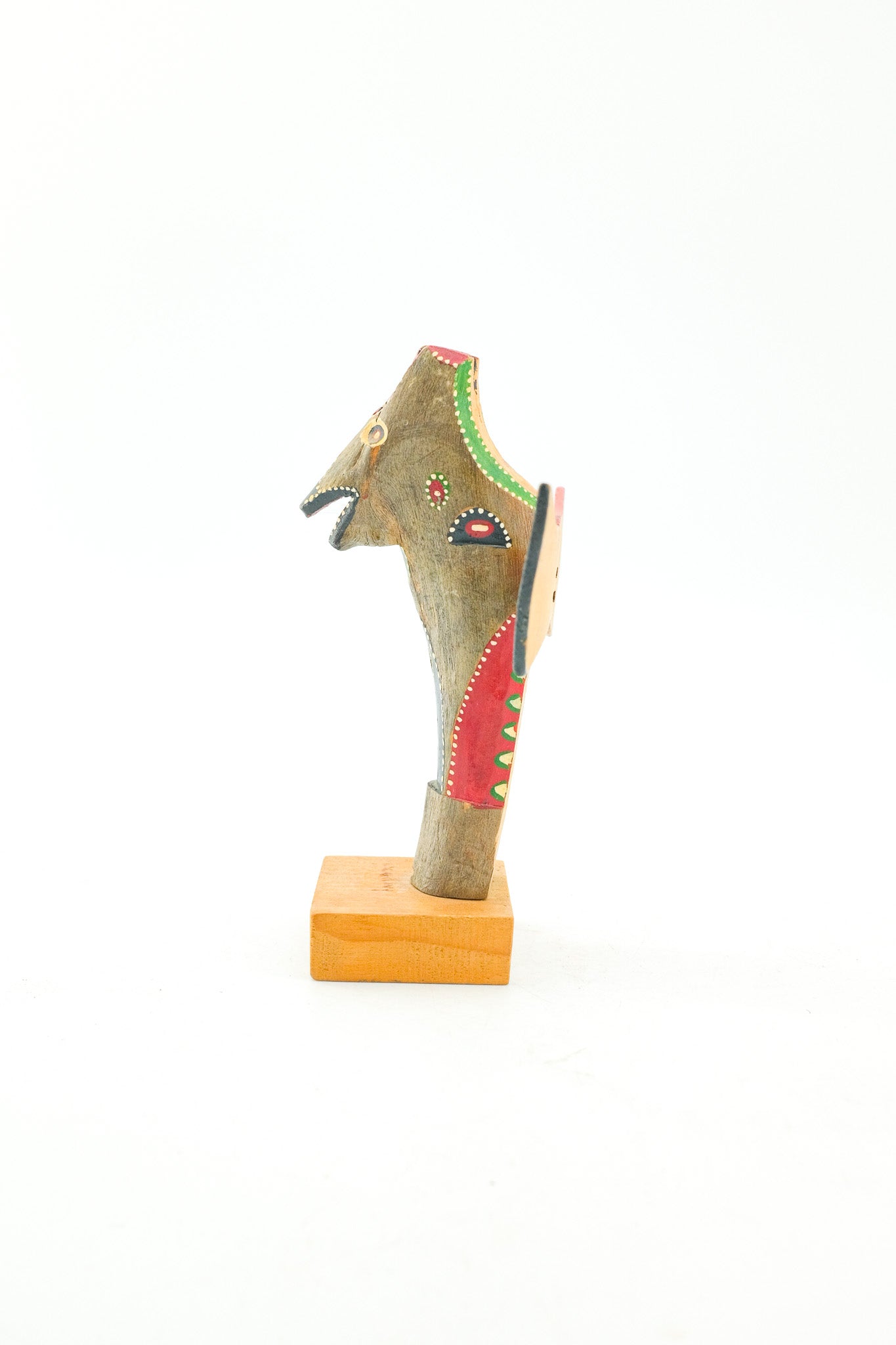 Totem Pole Figurine / 木製 トーテムポール オブジェ