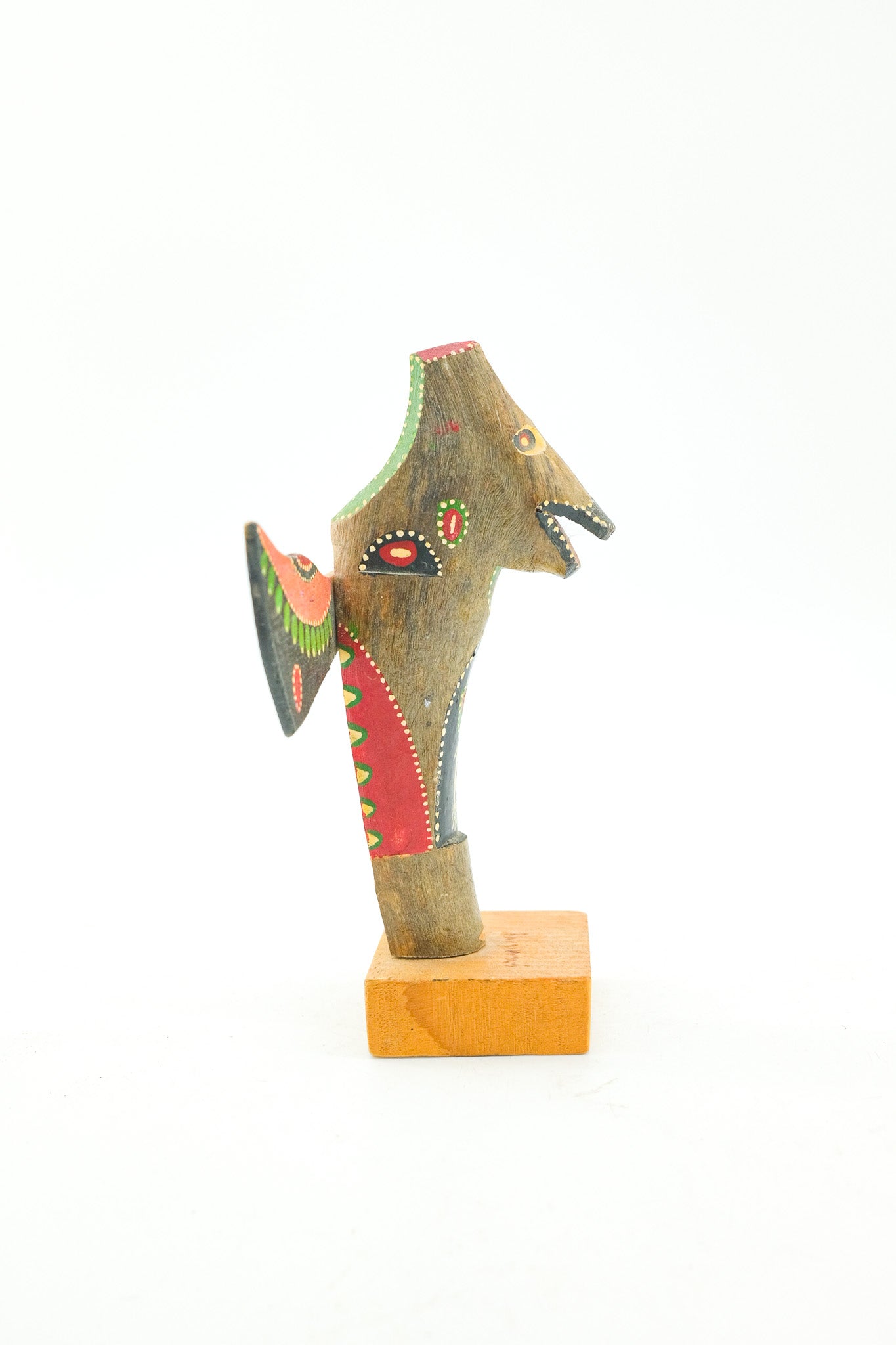 Totem Pole Figurine / 木製 トーテムポール オブジェ