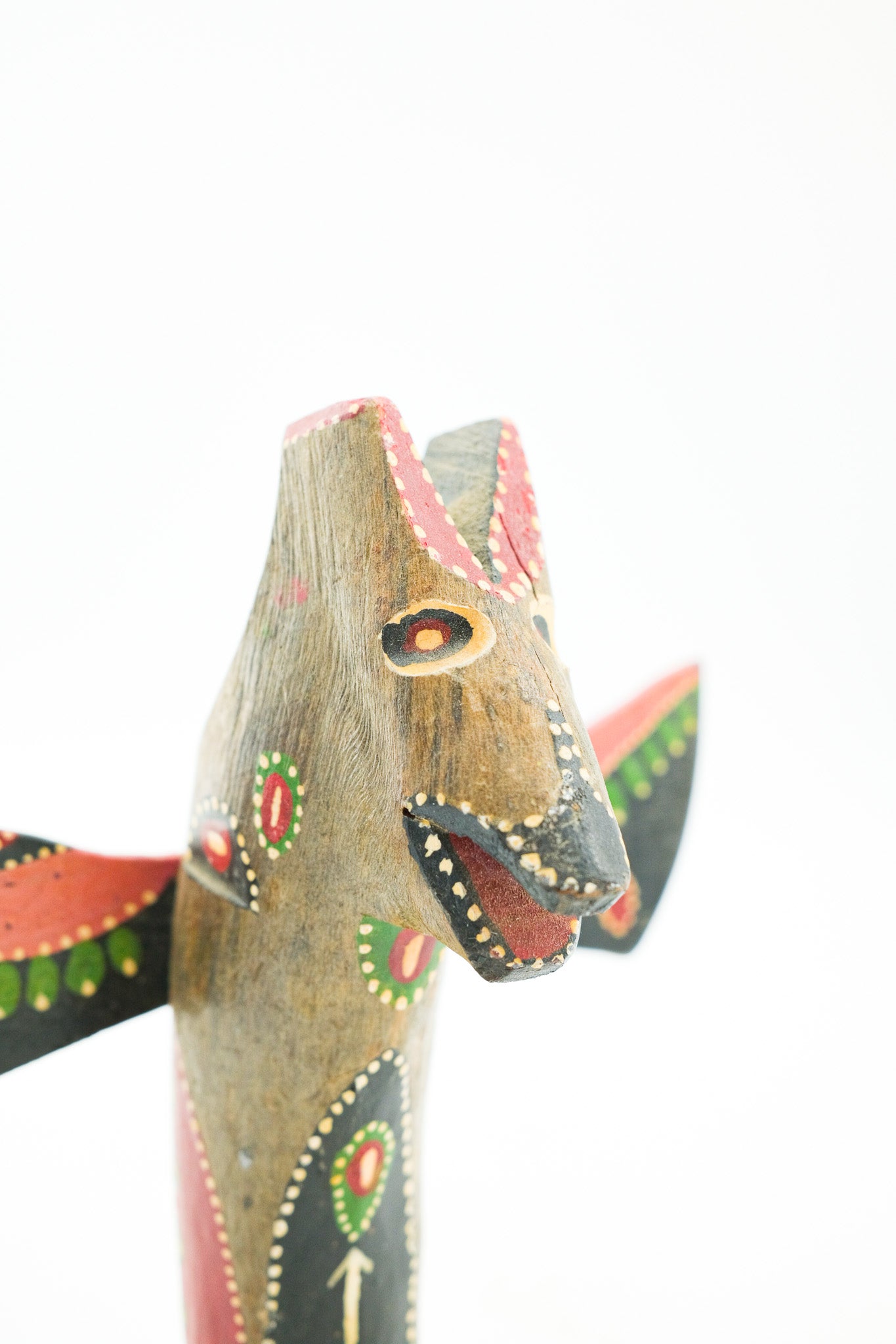 Totem Pole Figurine / 木製 トーテムポール オブジェ