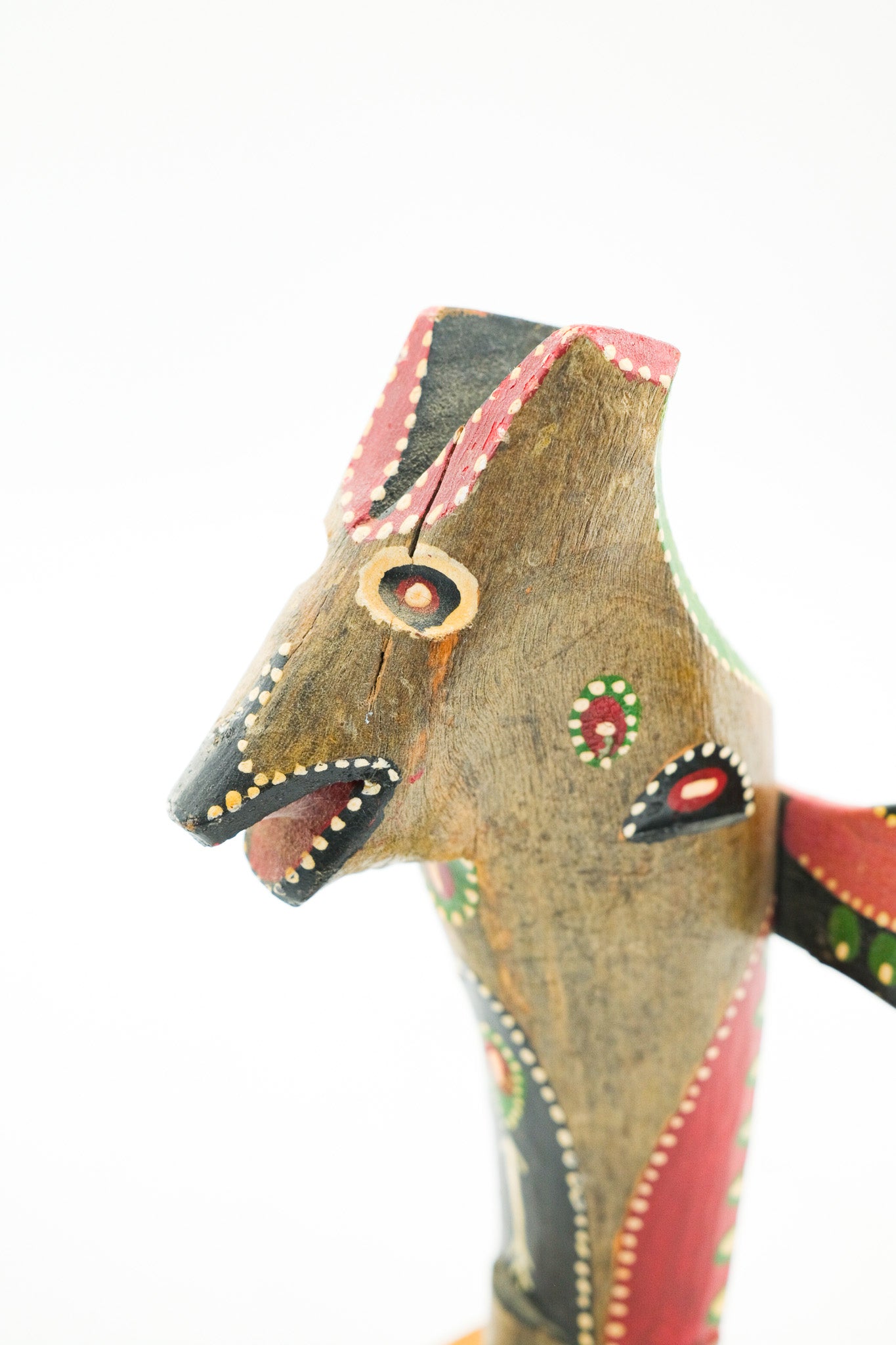 Totem Pole Figurine / 木製 トーテムポール オブジェ