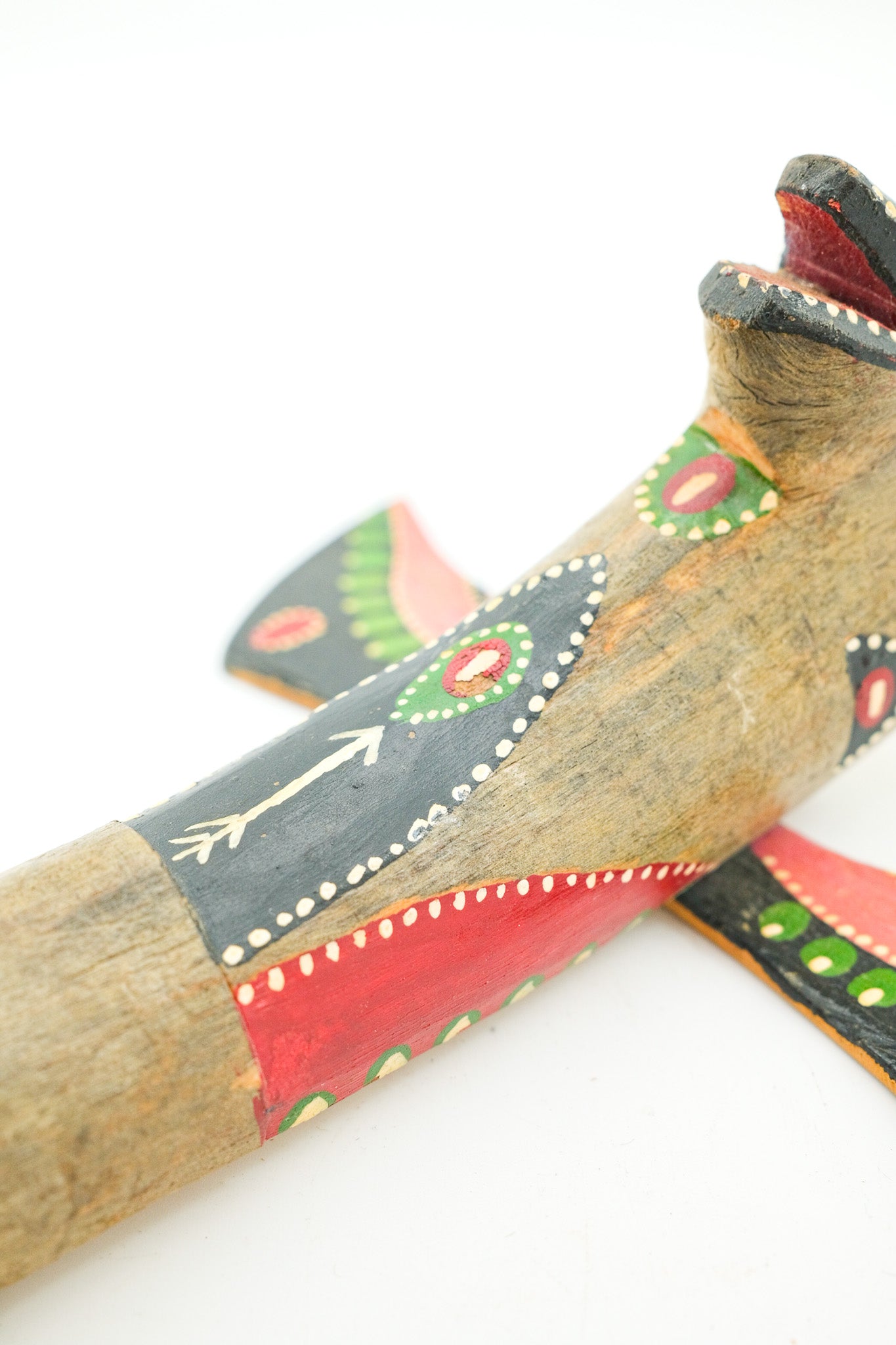 Totem Pole Figurine / 木製 トーテムポール オブジェ