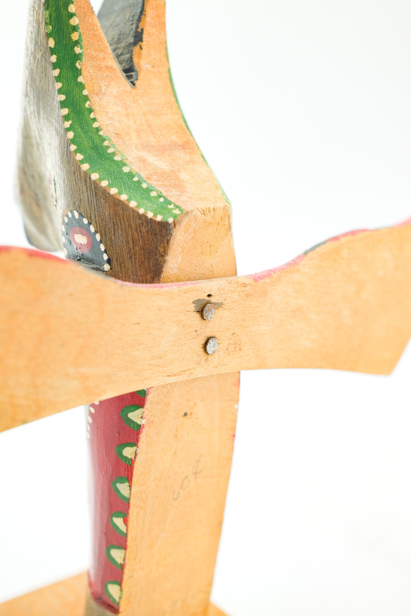 Totem Pole Figurine / 木製 トーテムポール オブジェ