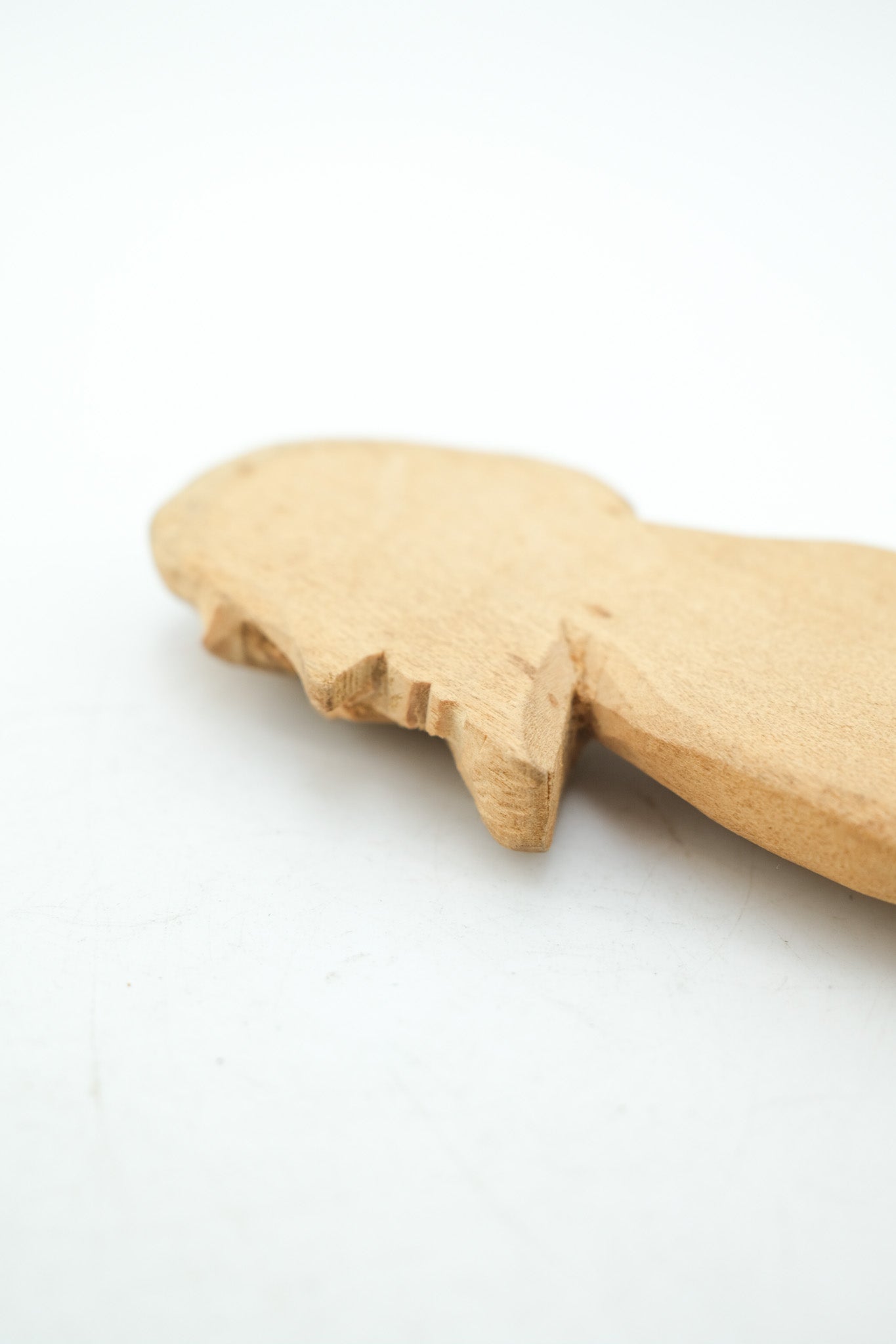 Hand-carved Wooden Fork Object / 木彫りのフォークオブジェ