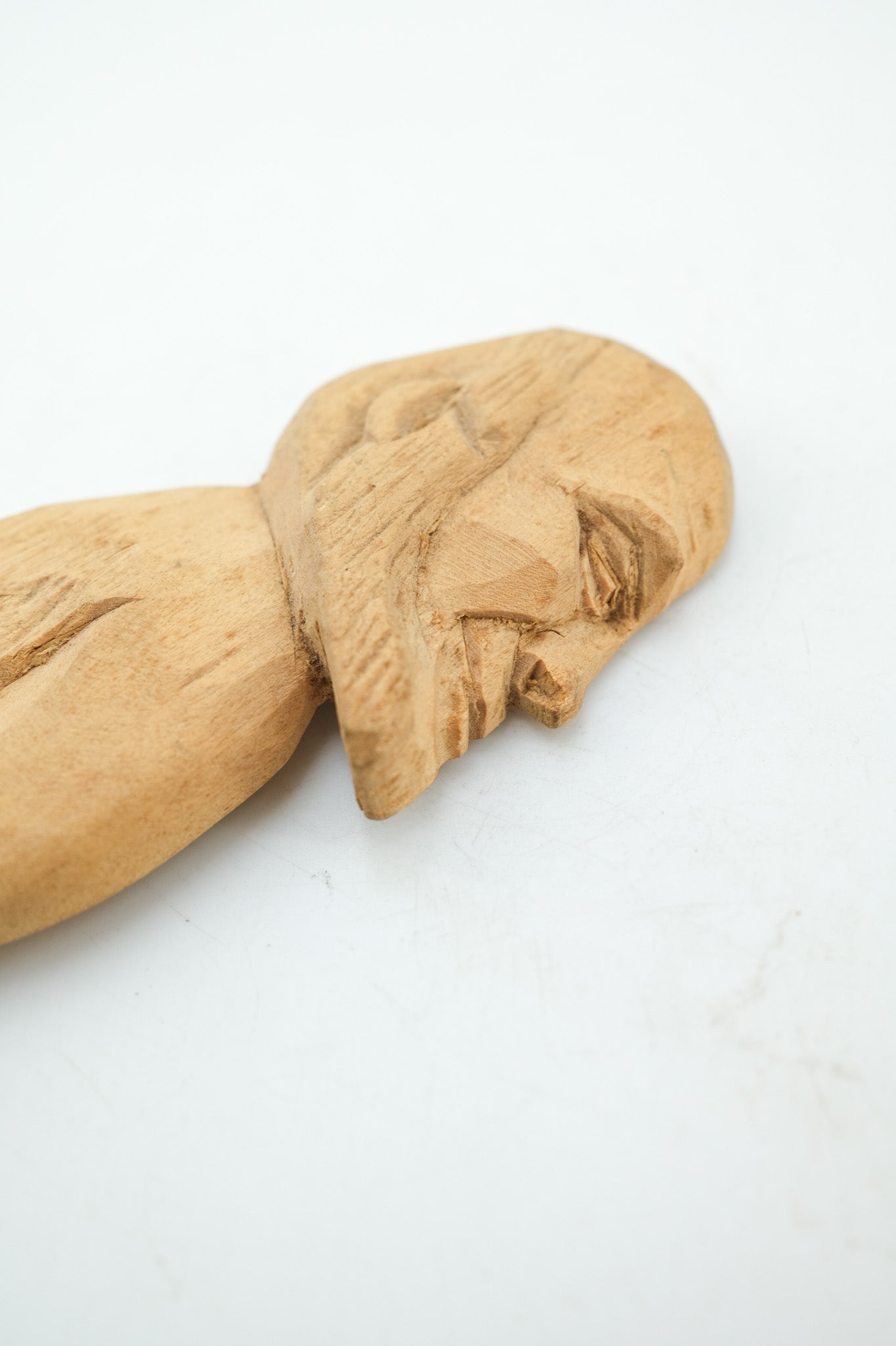 Hand-carved Wooden Fork Object / 木彫りのフォークオブジェ