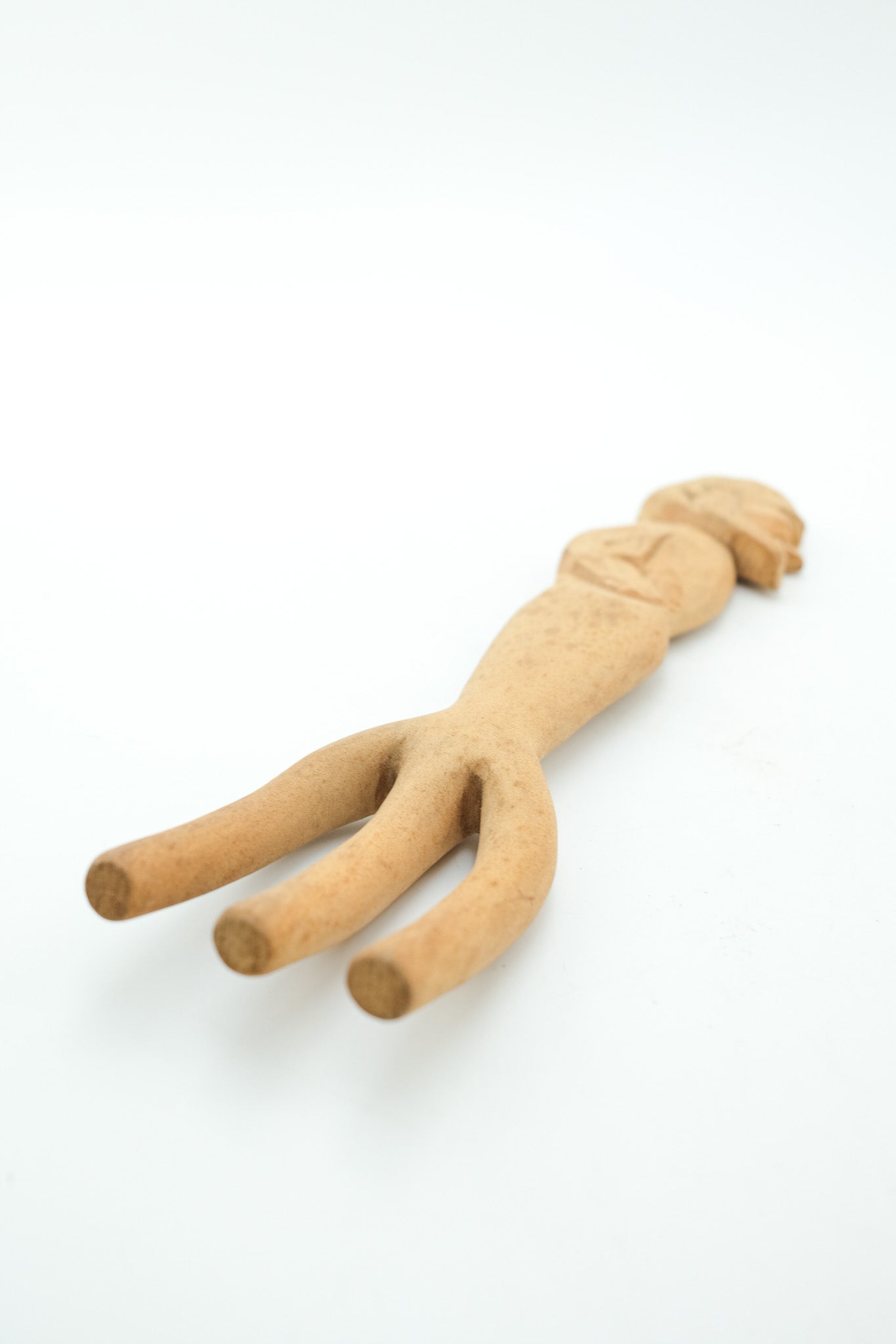 Hand-carved Wooden Fork Object / 木彫りのフォークオブジェ