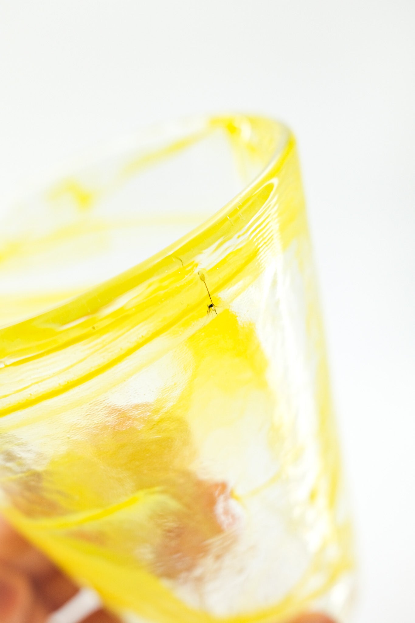 Yellow Swirl Glass Tumbler / イエロー・スワール・グラス・タンブラー