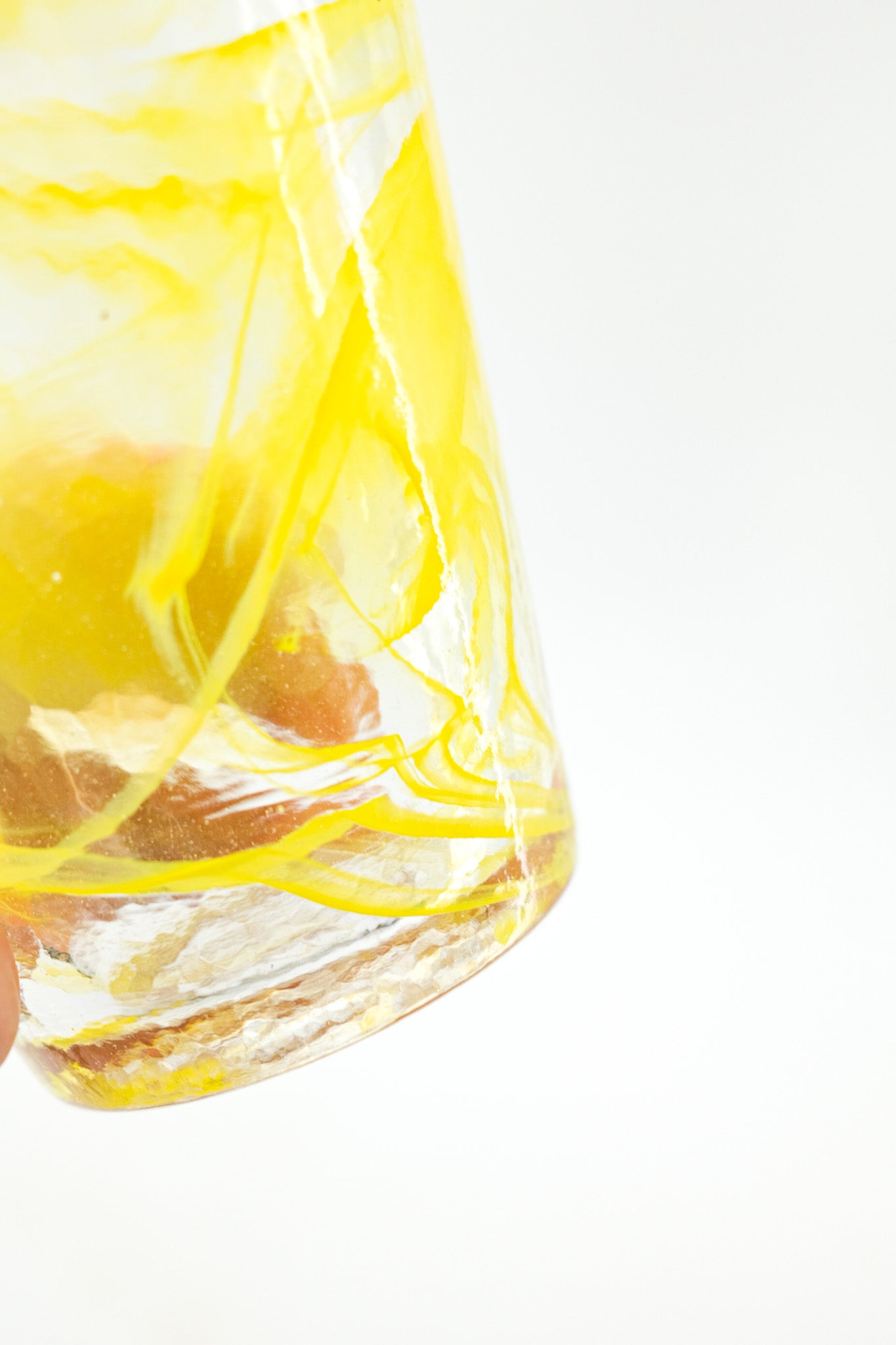 Yellow Swirl Glass Tumbler / イエロー・スワール・グラス・タンブラー