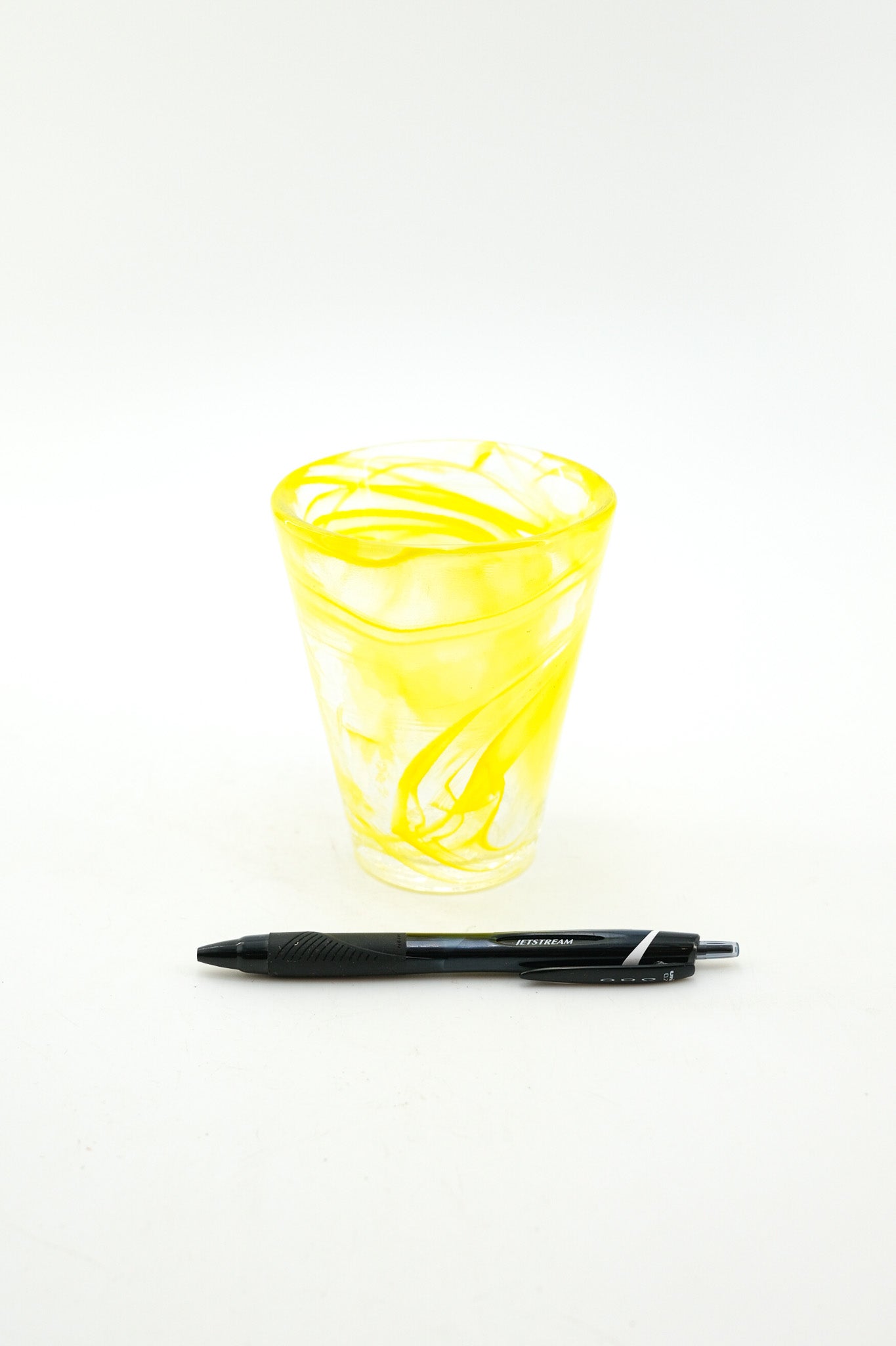 Yellow Swirl Glass Tumbler / イエロー・スワール・グラス・タンブラー
