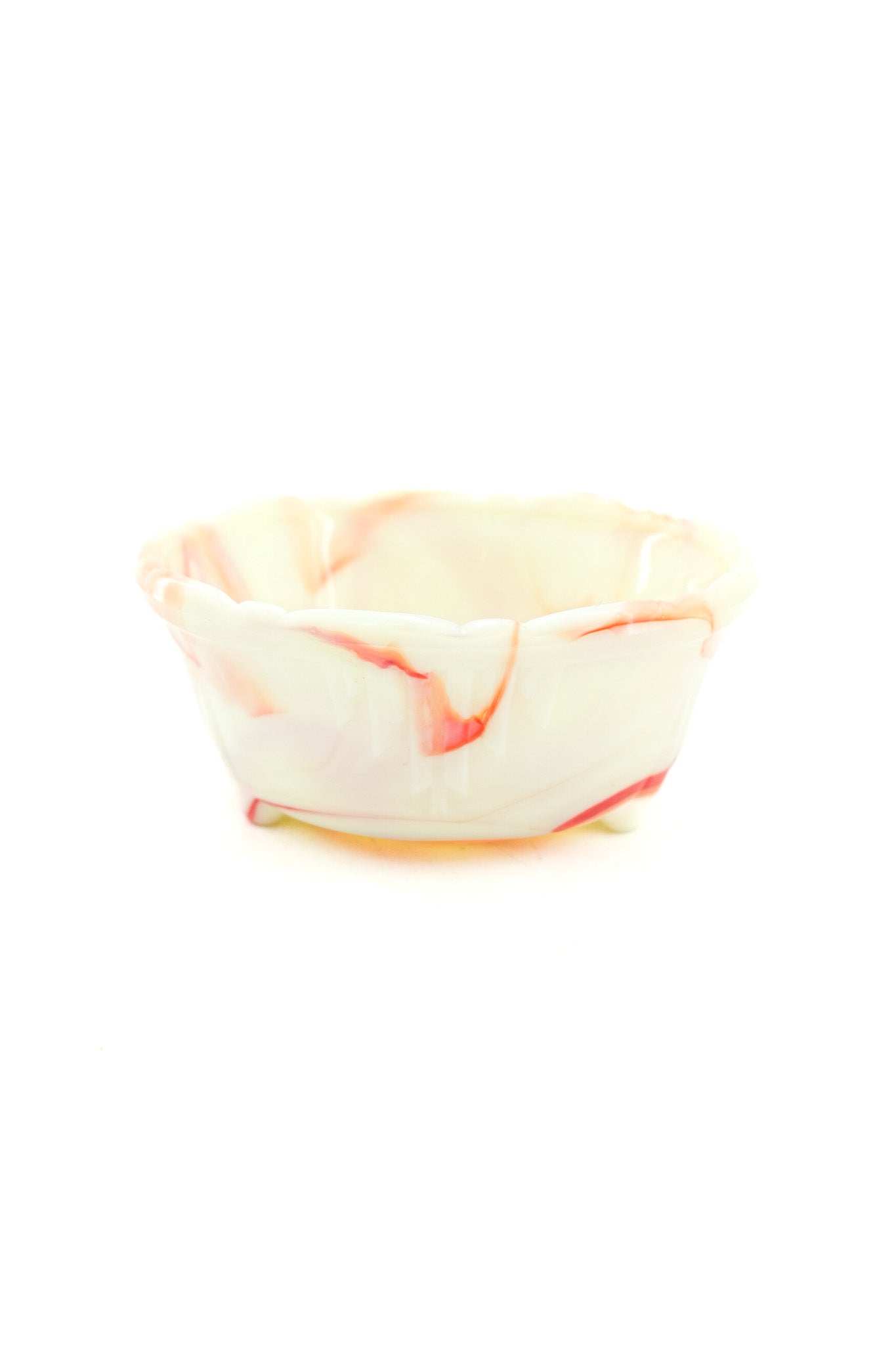 Slag Glass 3-Footed Bowl / スラグガラス 3フット ボウル
