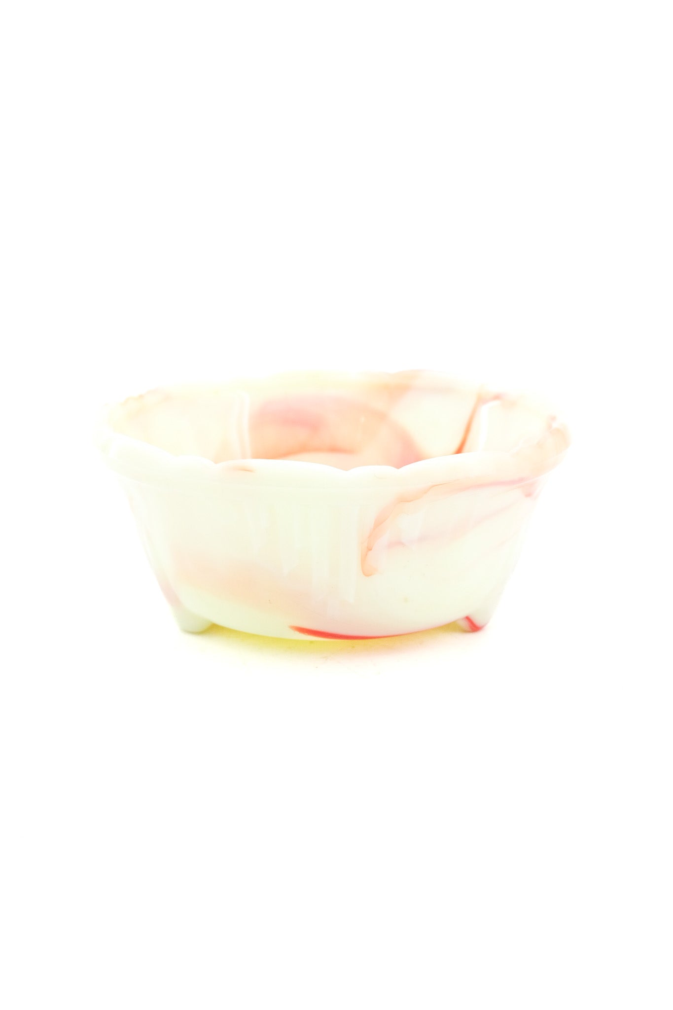 Slag Glass 3-Footed Bowl / スラグガラス 3フット ボウル