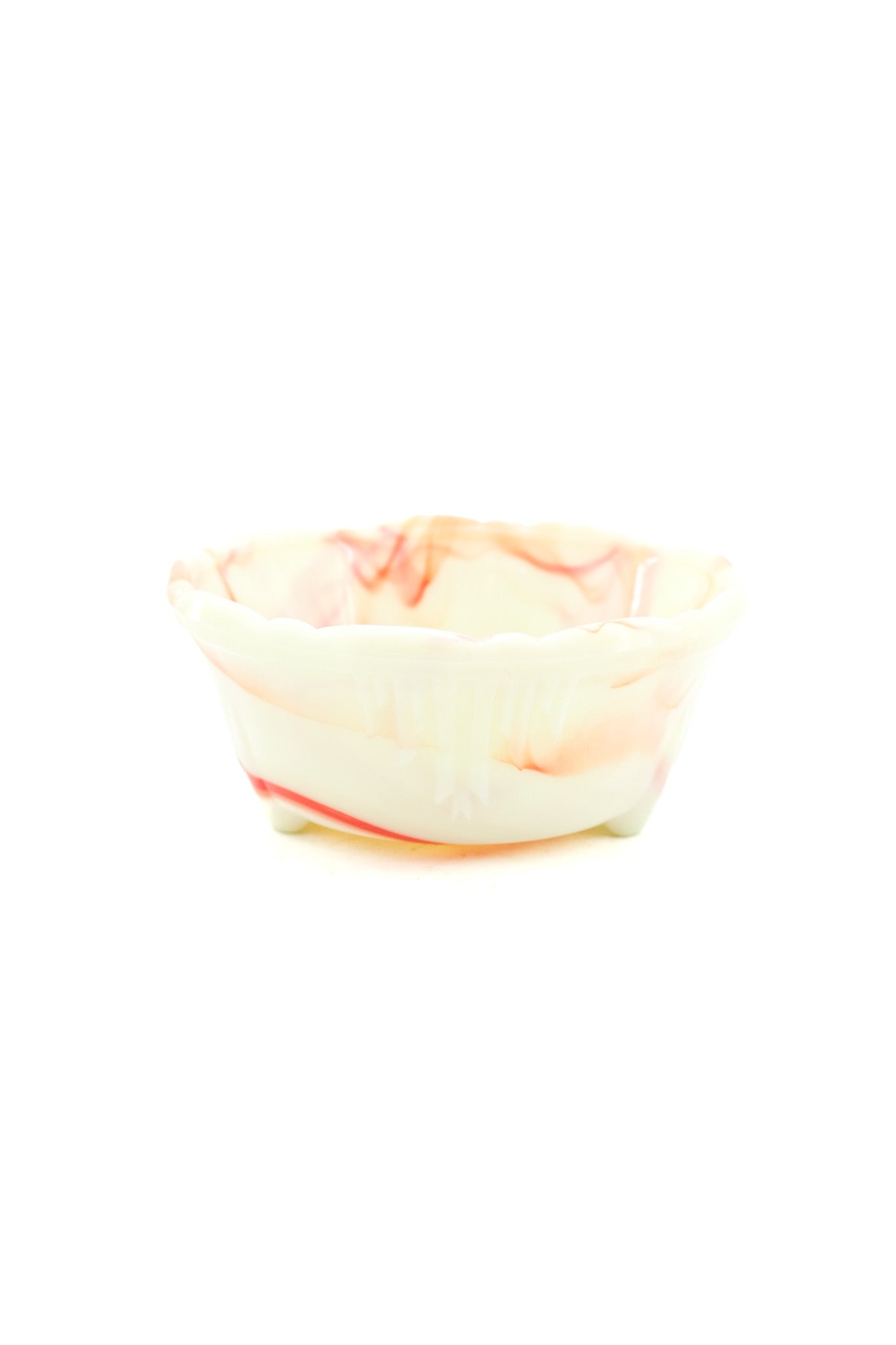 Slag Glass 3-Footed Bowl / スラグガラス 3フット ボウル