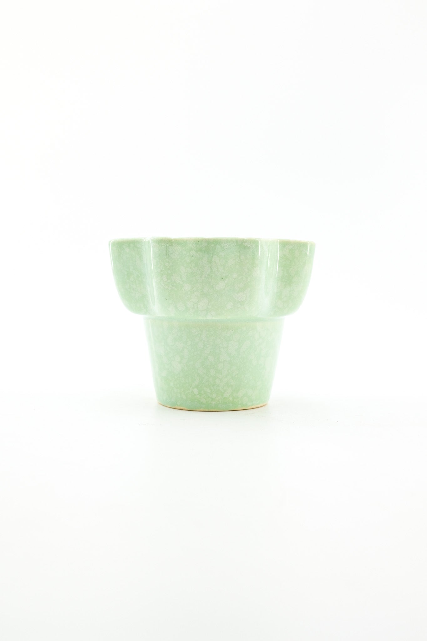 Imperial Glass Green Fluted Bowl / インペリアルガラス グリーン フルーツボウル