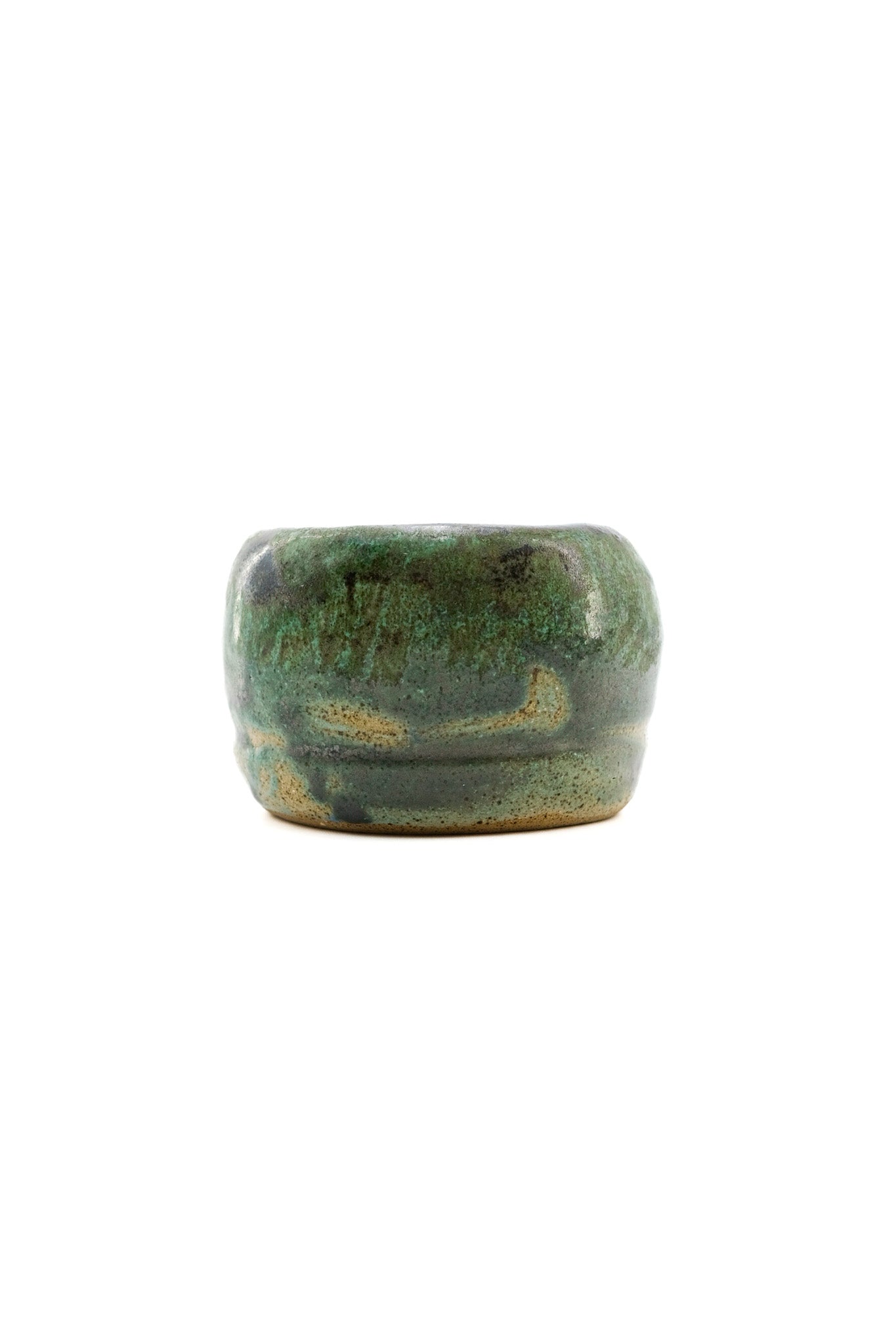 Rustic Green Glazed Ceramic Bowl / ラスティック グリーン釉薬 セラミックボウル
