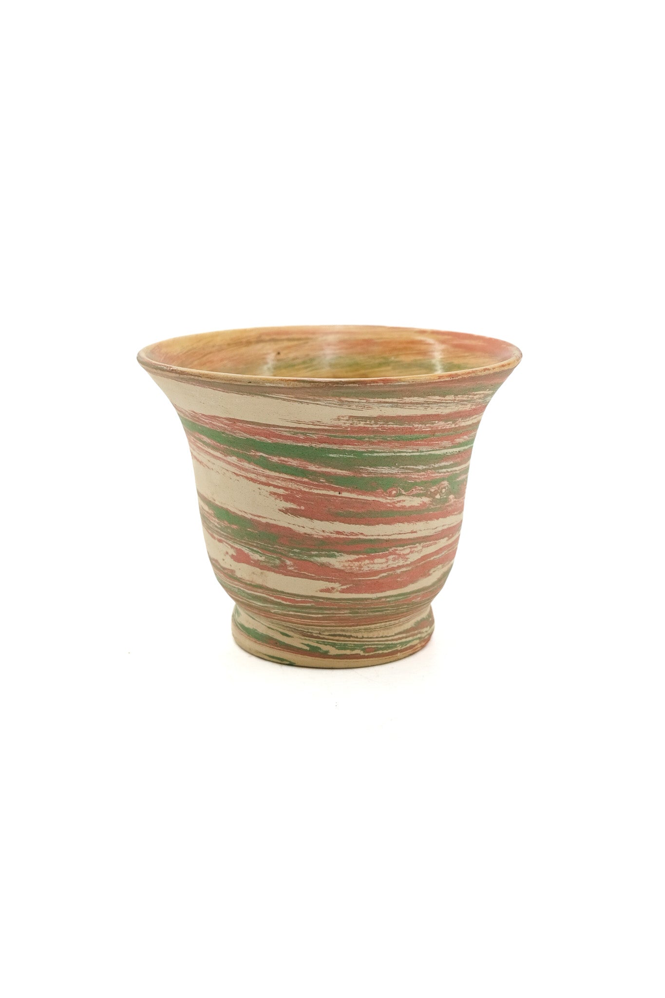 Marbled Ceramic Pot / マーブル模様の陶器製ポット