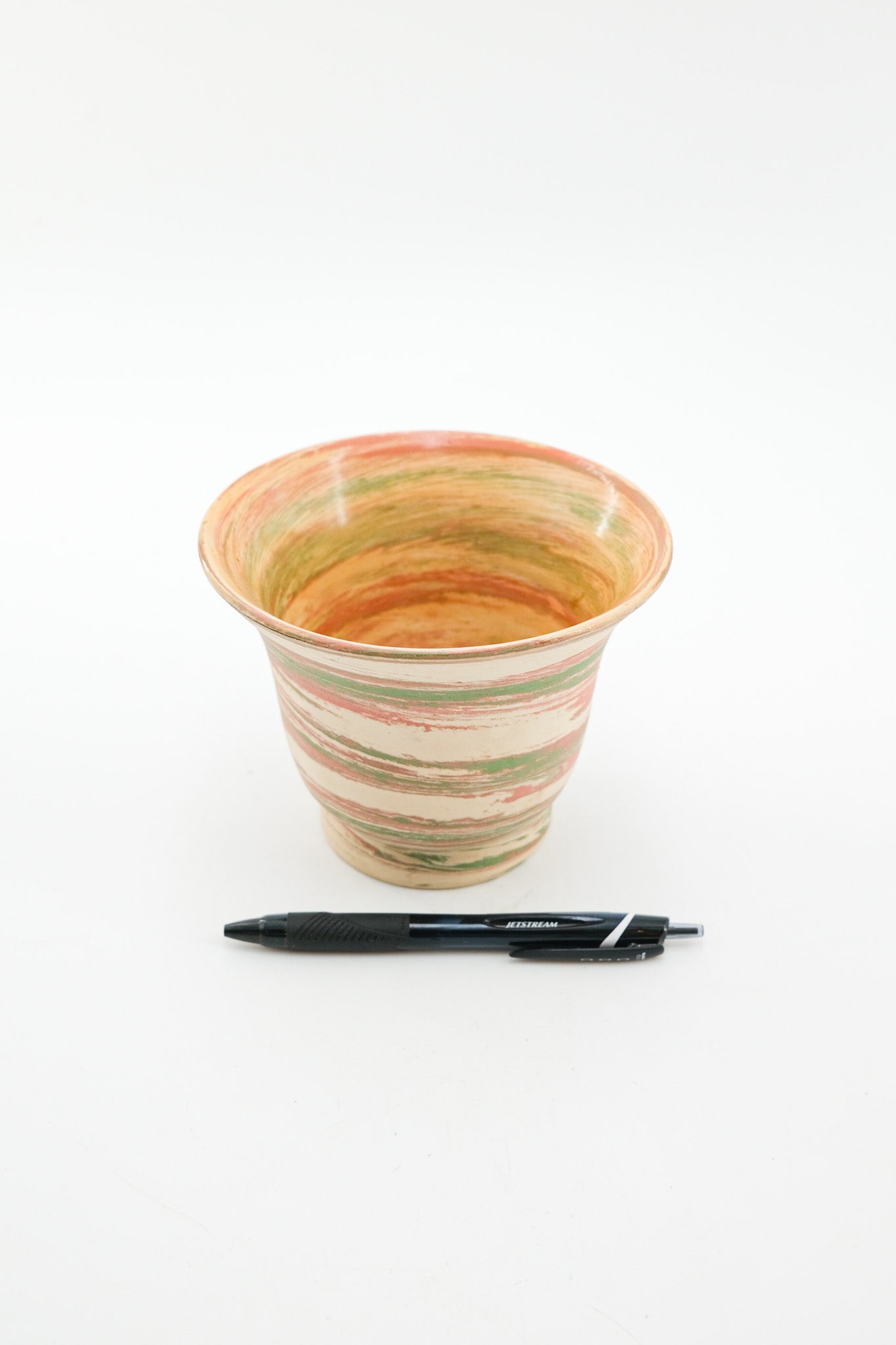 Marbled Ceramic Pot / マーブル模様の陶器製ポット
