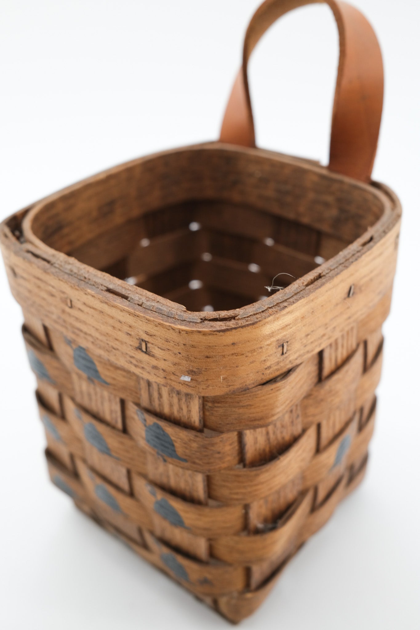 Woven Wood Wall Basket / ウッドハンギングバスケット