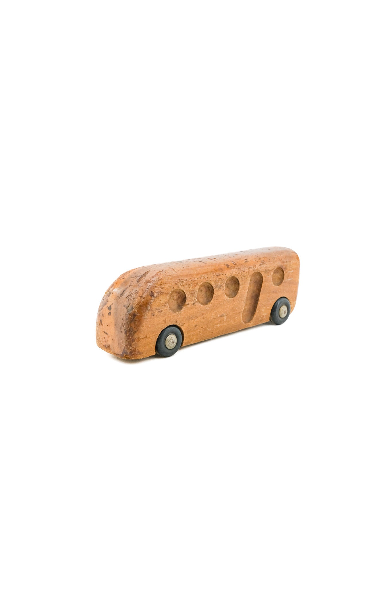 Vintage Wooden Bus Toy / ヴィンテージ 木製バス ミニカー