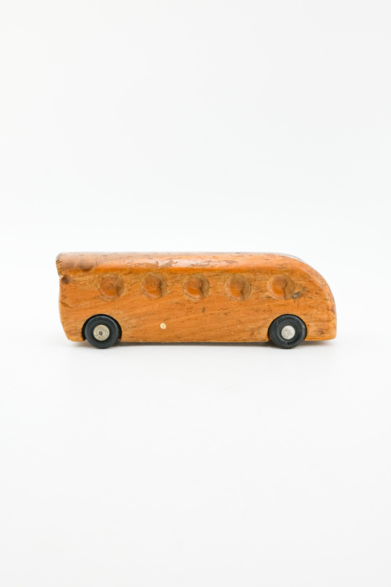 Vintage Wooden Bus Toy / ヴィンテージ 木製バス ミニカー