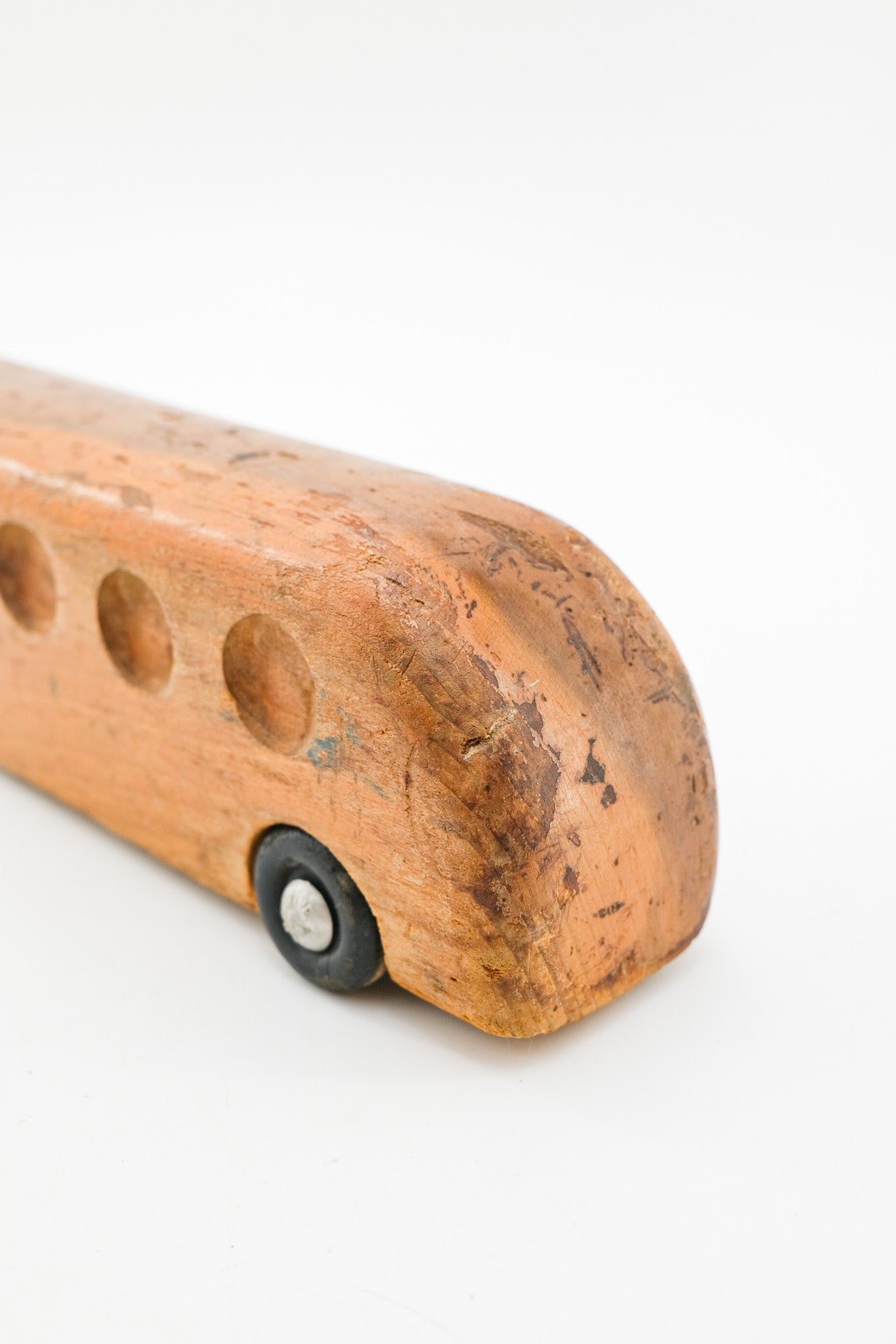Vintage Wooden Bus Toy / ヴィンテージ 木製バス ミニカー
