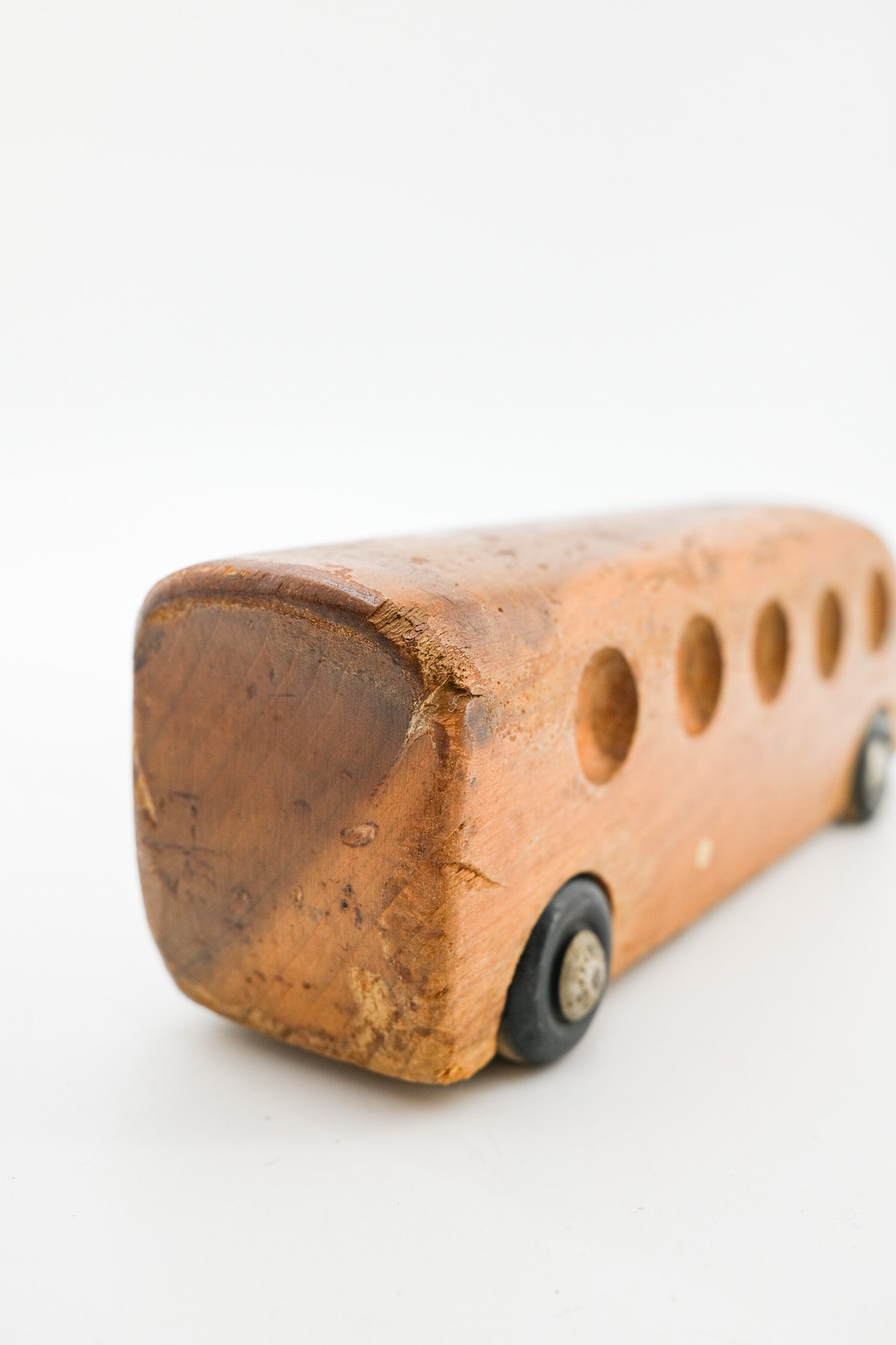 Vintage Wooden Bus Toy / ヴィンテージ 木製バス ミニカー