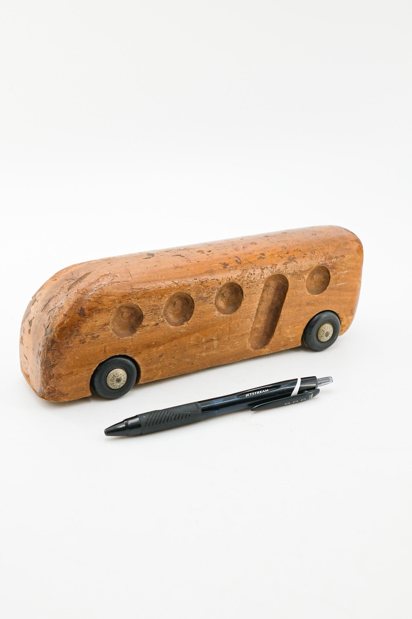 Vintage Wooden Bus Toy / ヴィンテージ 木製バス ミニカー