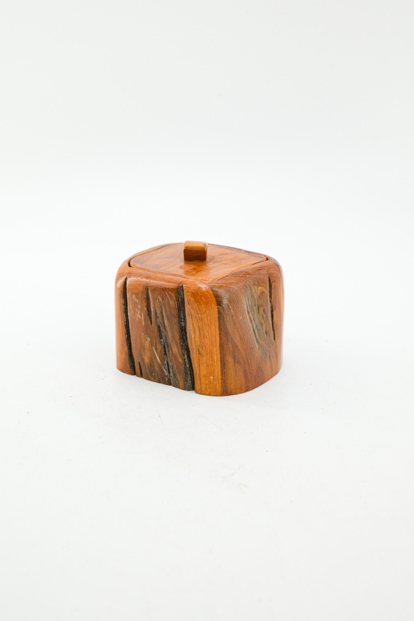Cliff Mire Cypress Wood Lidded Box (2000) / ハンドメイド蓋付きBOX