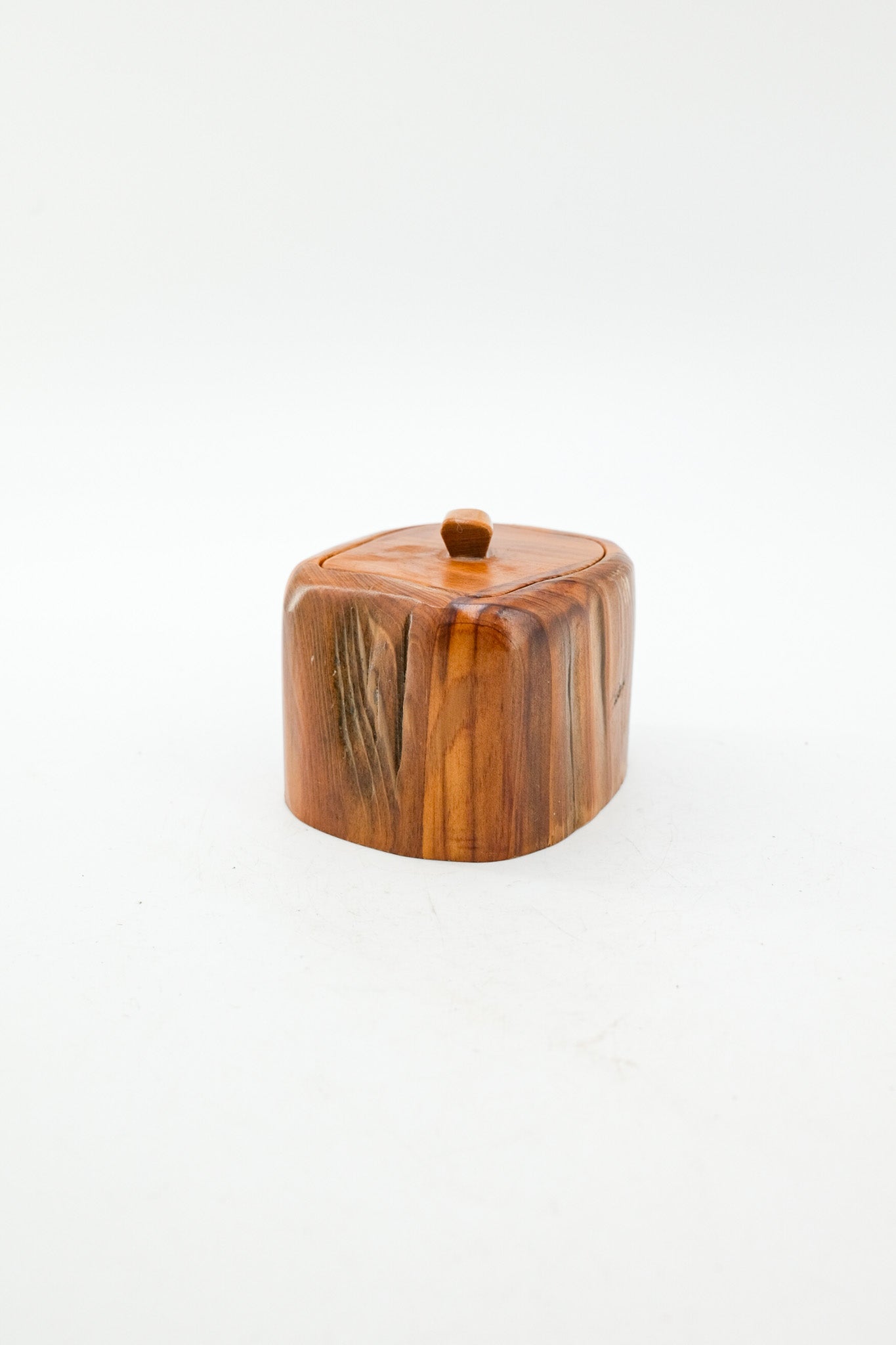 Cliff Mire Cypress Wood Lidded Box (2000) / ハンドメイド蓋付きBOX