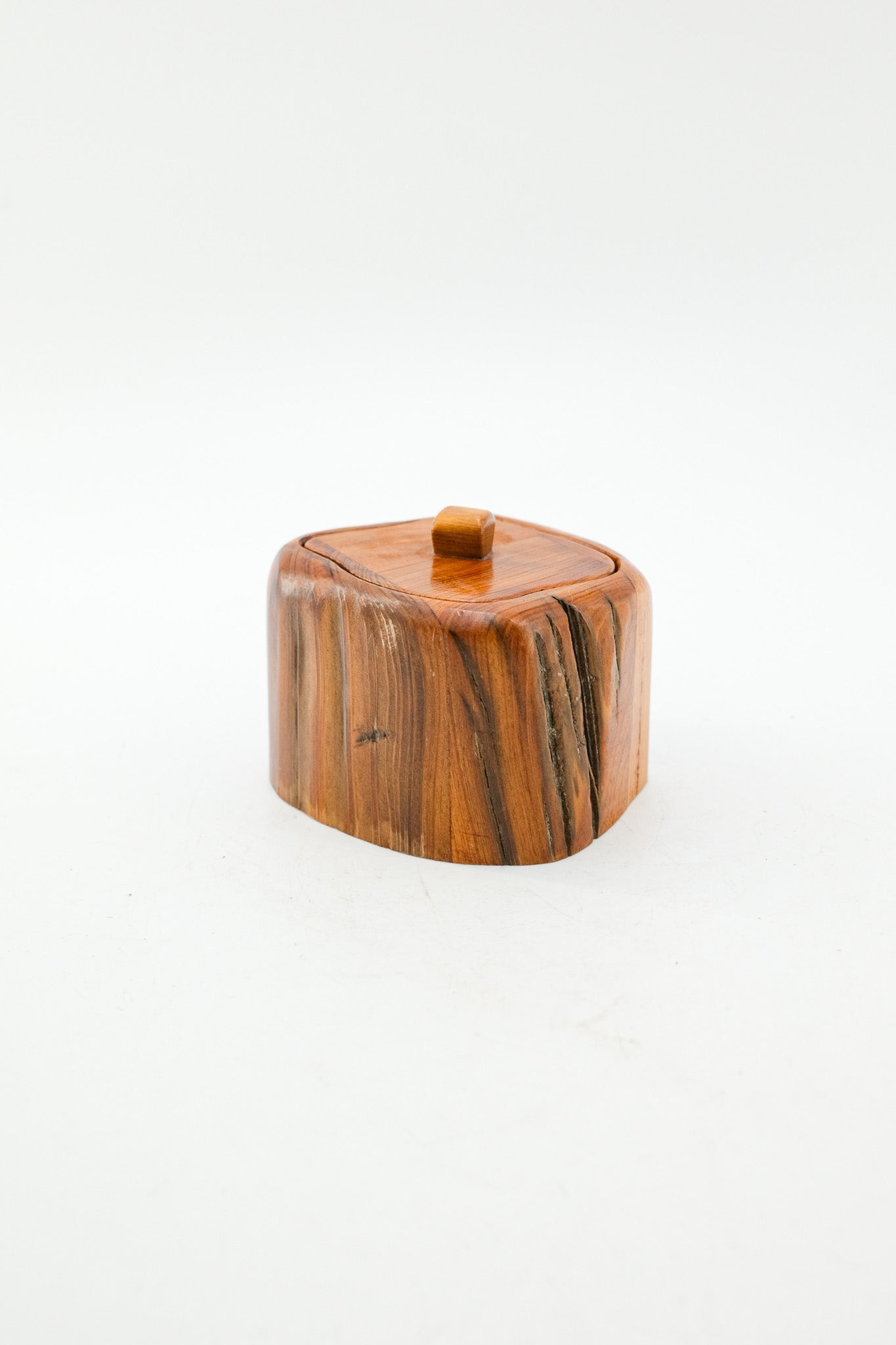 Cliff Mire Cypress Wood Lidded Box (2000) / ハンドメイド蓋付きBOX