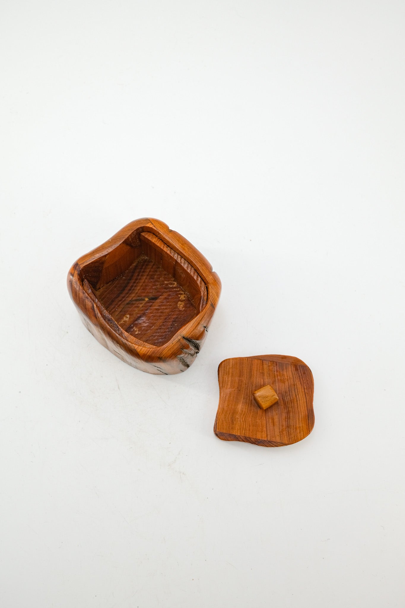 Cliff Mire Cypress Wood Lidded Box (2000) / ハンドメイド蓋付きBOX