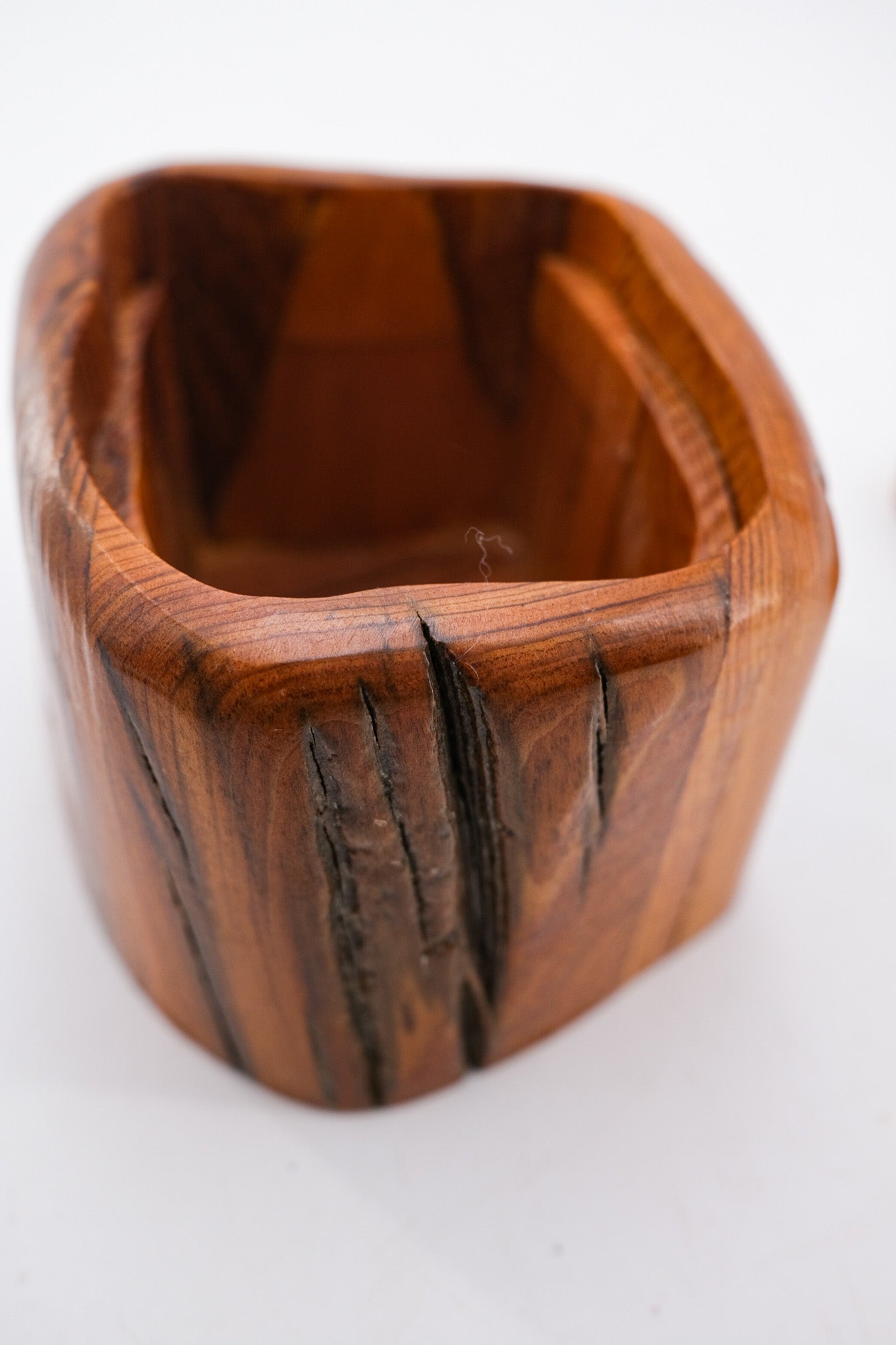 Cliff Mire Cypress Wood Lidded Box (2000) / ハンドメイド蓋付きBOX