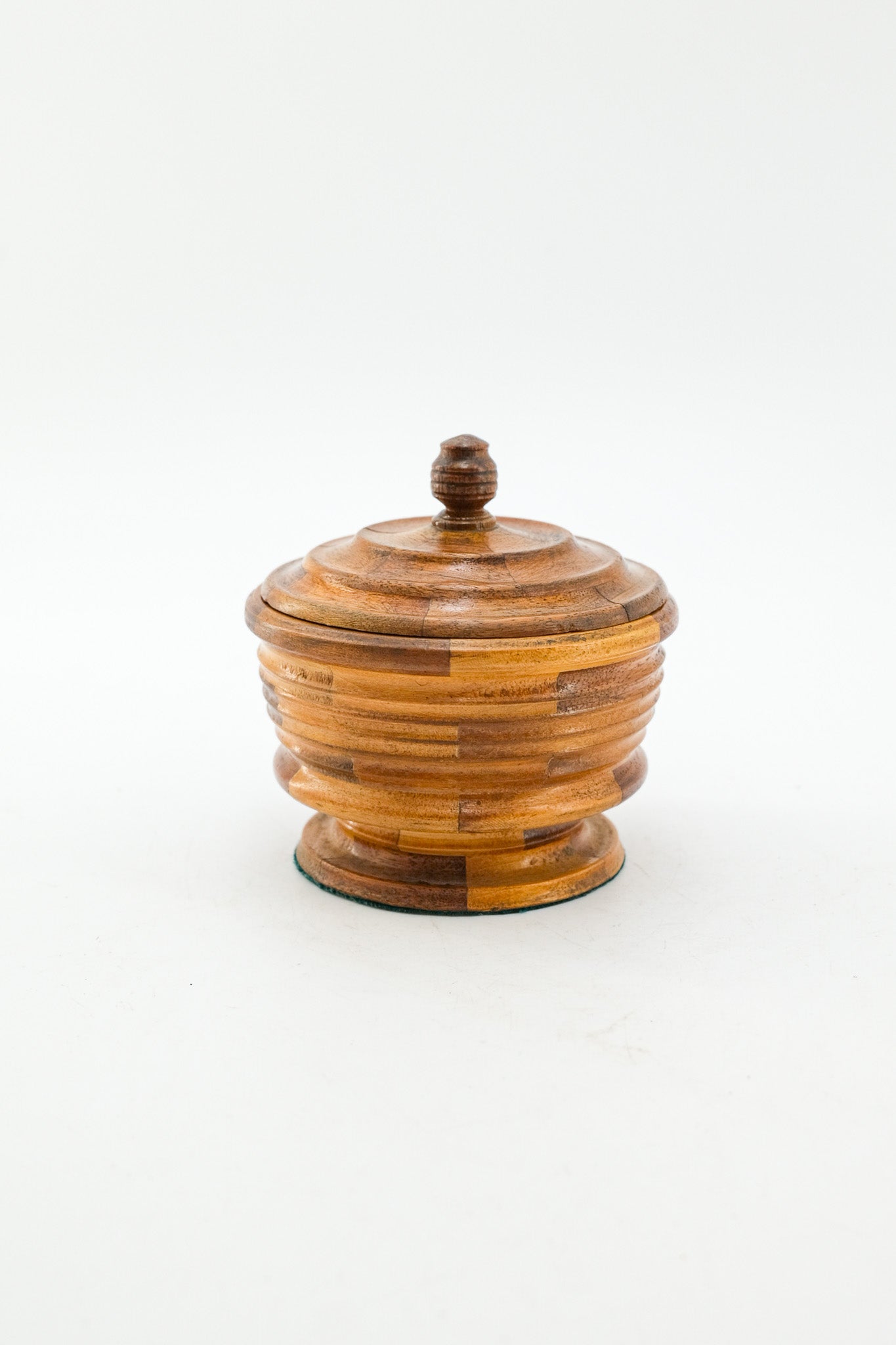 Segmented Wood Lidded Bowl / セグメントウッドのリッドボウル