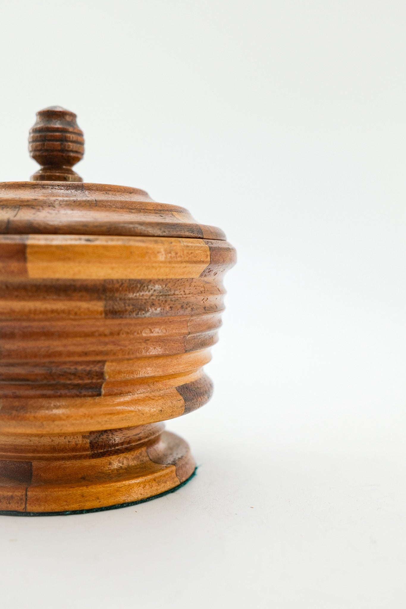 Segmented Wood Lidded Bowl / セグメントウッドのリッドボウル