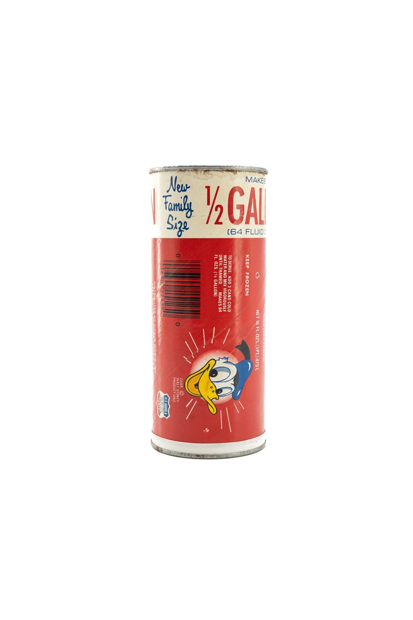 Donald Duck Frozen Orange Juice Can / ドナルドダック 冷凍オレンジジュース缶