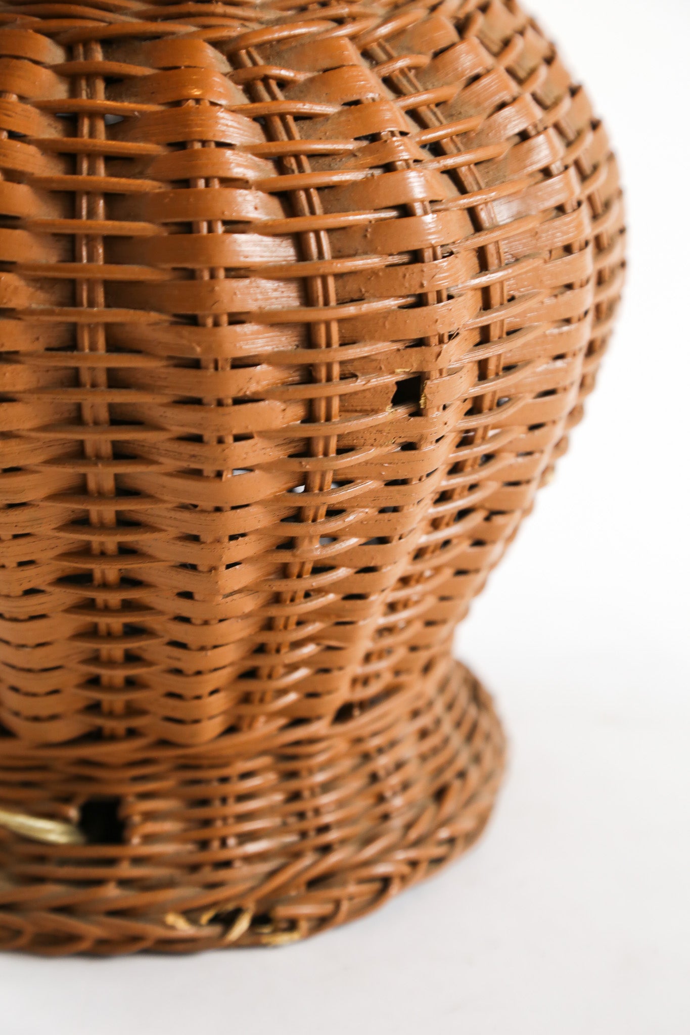 Large Rattan Desk Lamp / ラタン 特大デスクライト