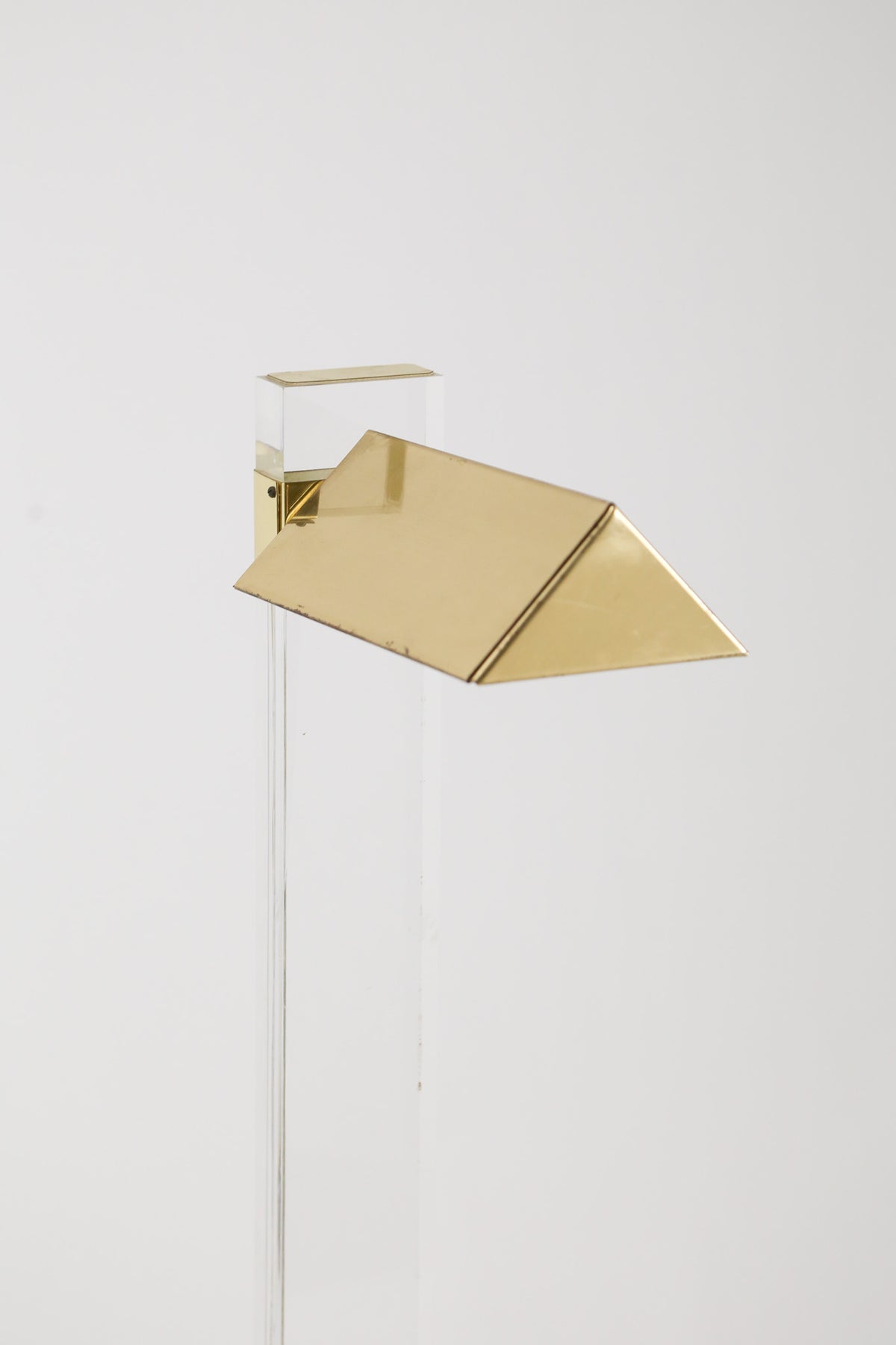 Lucite & Brass Floor Lamp / ルーサイト＆ブラス フロアランプ