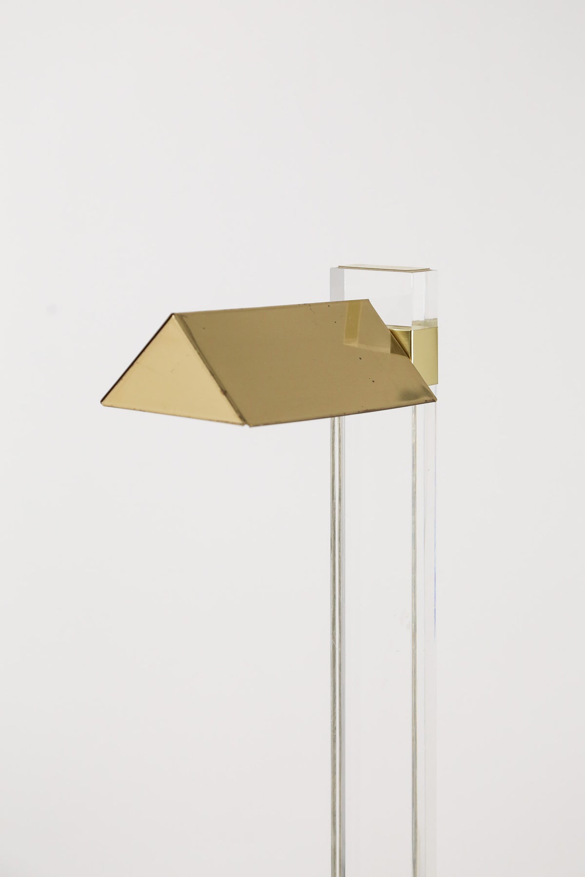 Lucite & Brass Floor Lamp / ルーサイト＆ブラス フロアランプ