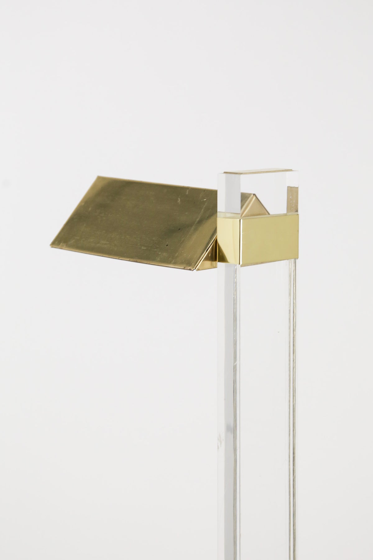 Lucite & Brass Floor Lamp / ルーサイト＆ブラス フロアランプ