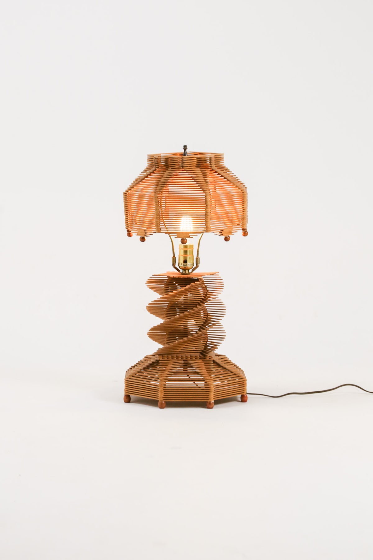 Vintage Popsicle Stick Table Lamp / ヴィンテージ ポップシクル・スティック テーブルランプ